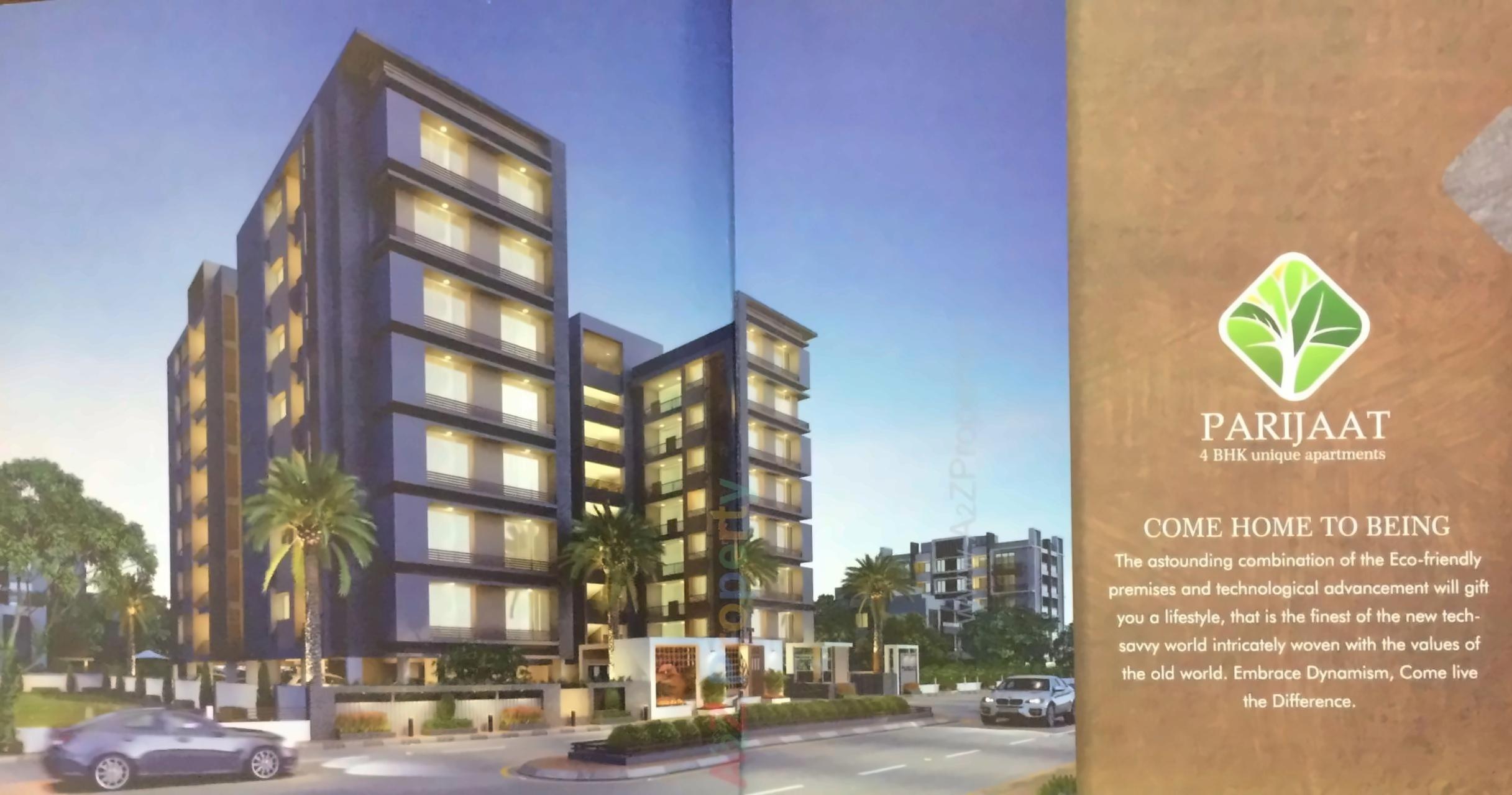 3D Elevation of real estate project Parijat located at City, Ahmedabad, Gujarat