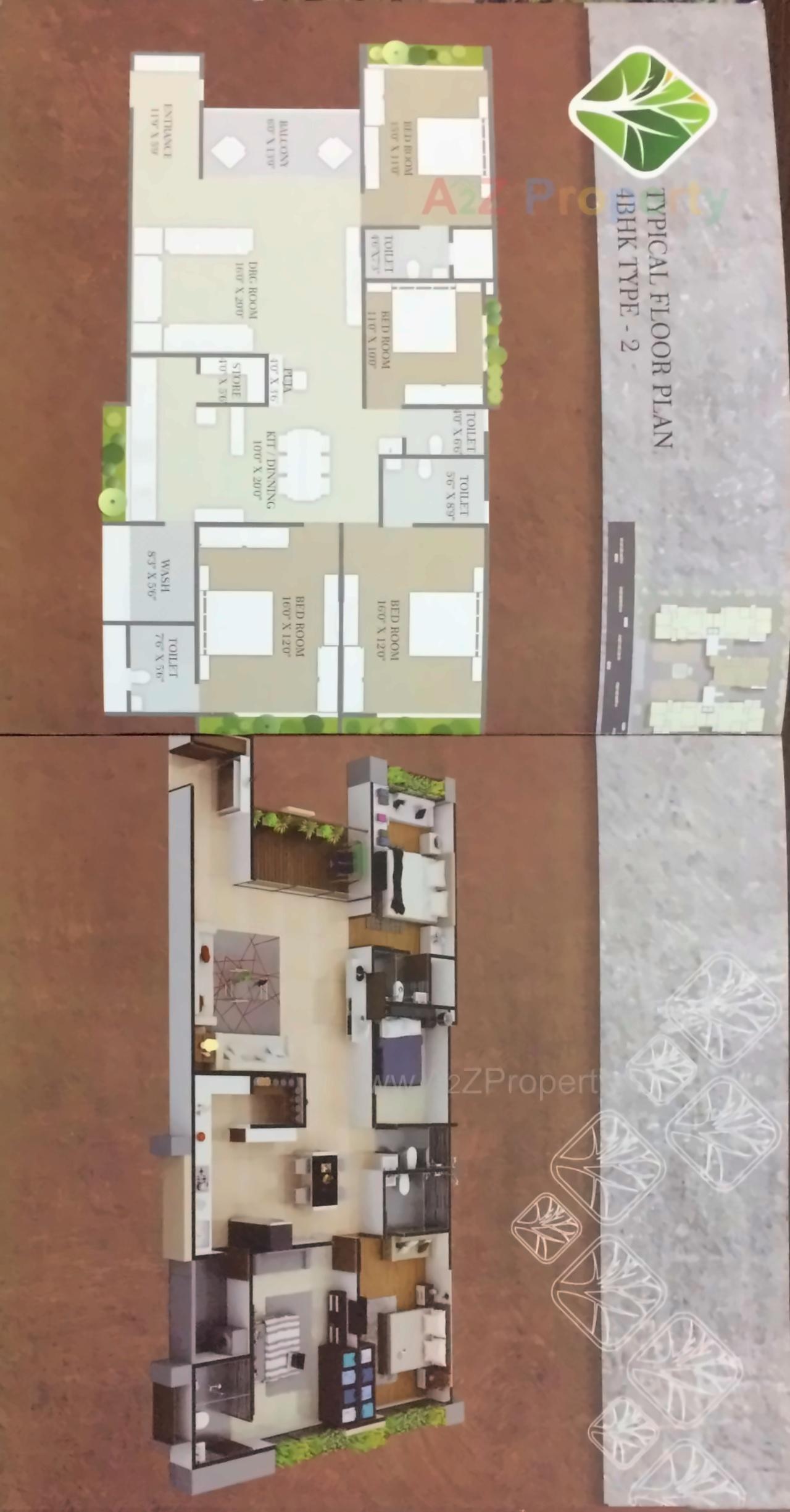 Layout of real estate project Parijat located at City, Ahmedabad, Gujarat