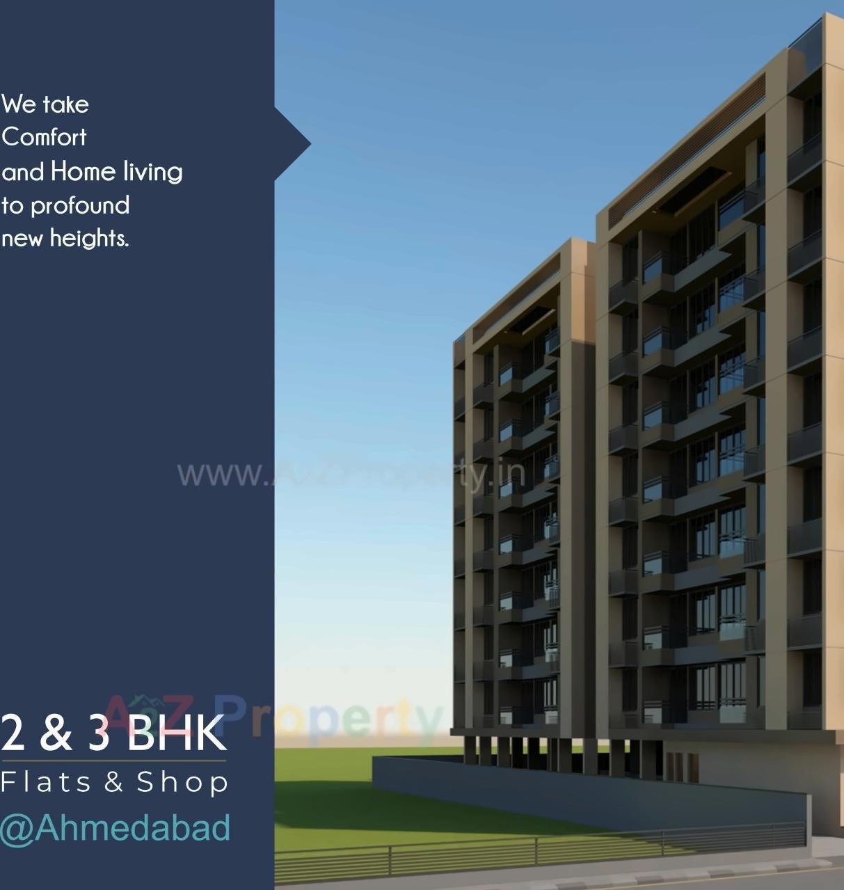 3D Elevation of real estate project Parimal Elegance located at Naroda, Ahmedabad, Gujarat