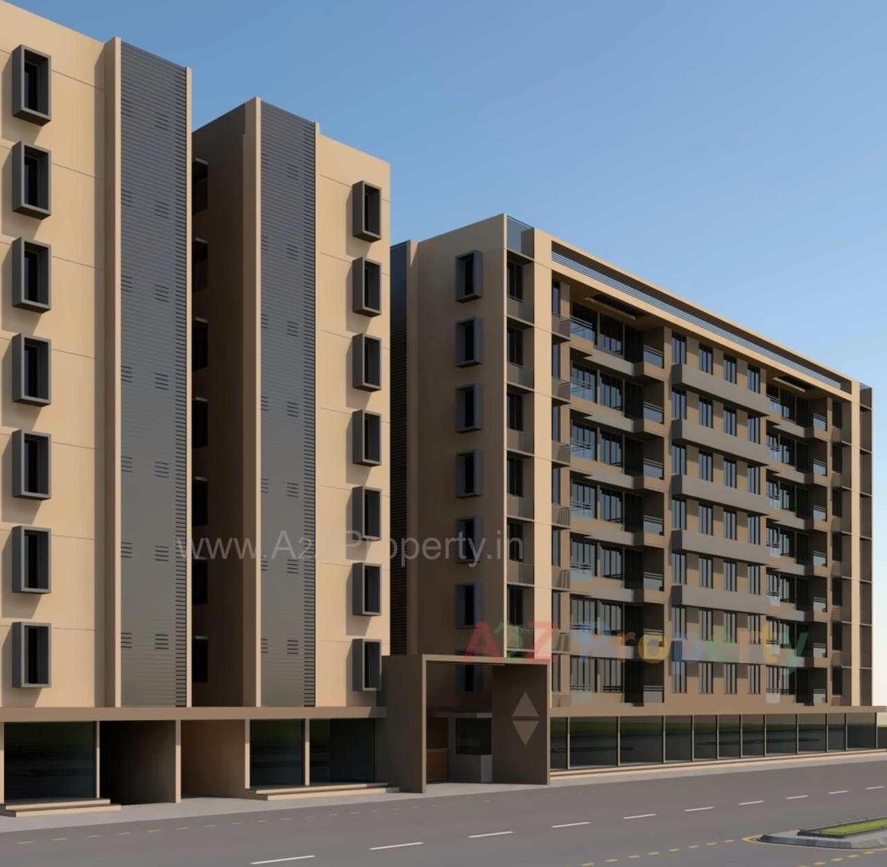 3D Elevation of real estate project Parimal Elegance located at Naroda, Ahmedabad, Gujarat