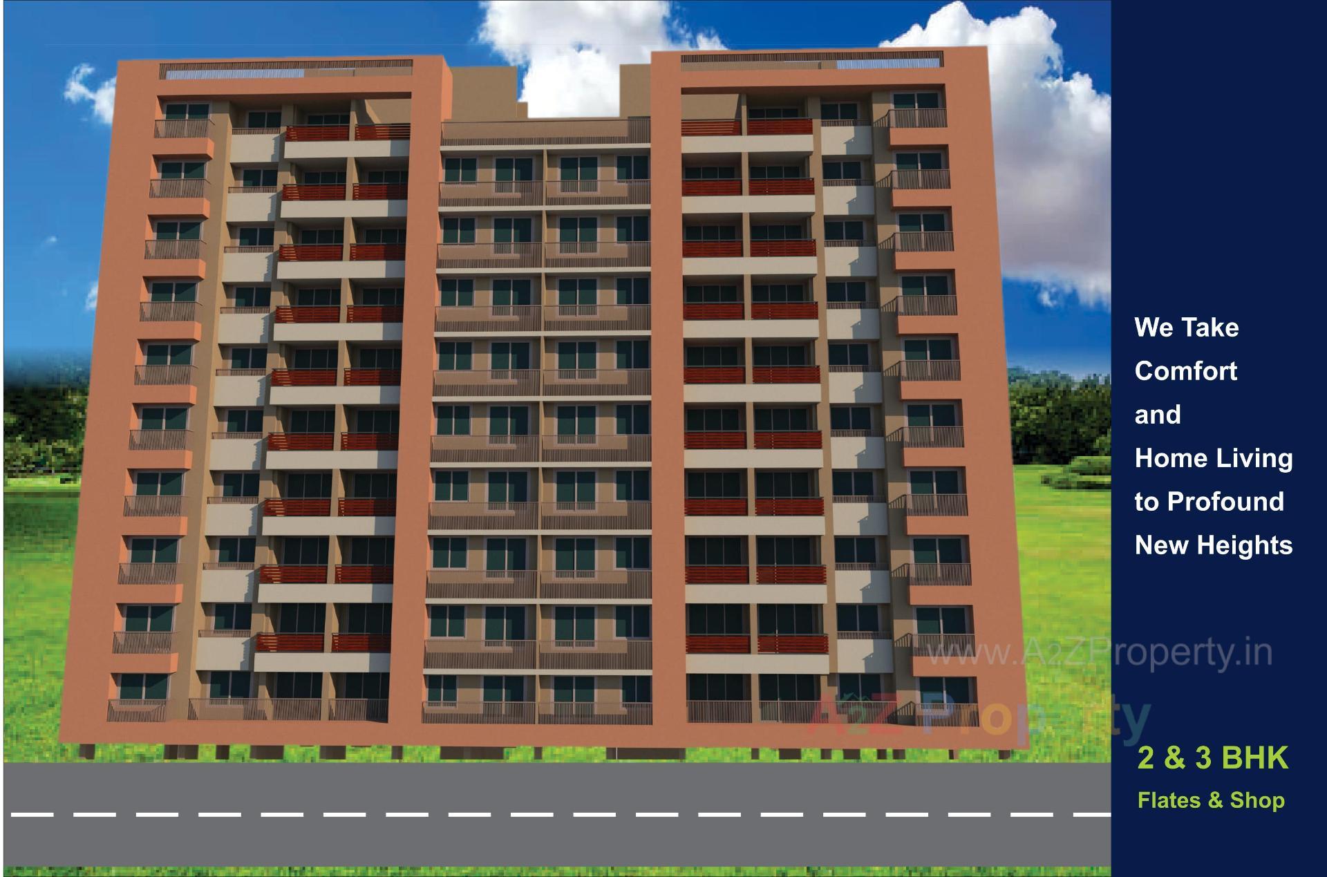 3D Elevation of real estate project Parimal Empire located at Naroda, Ahmedabad, Gujarat