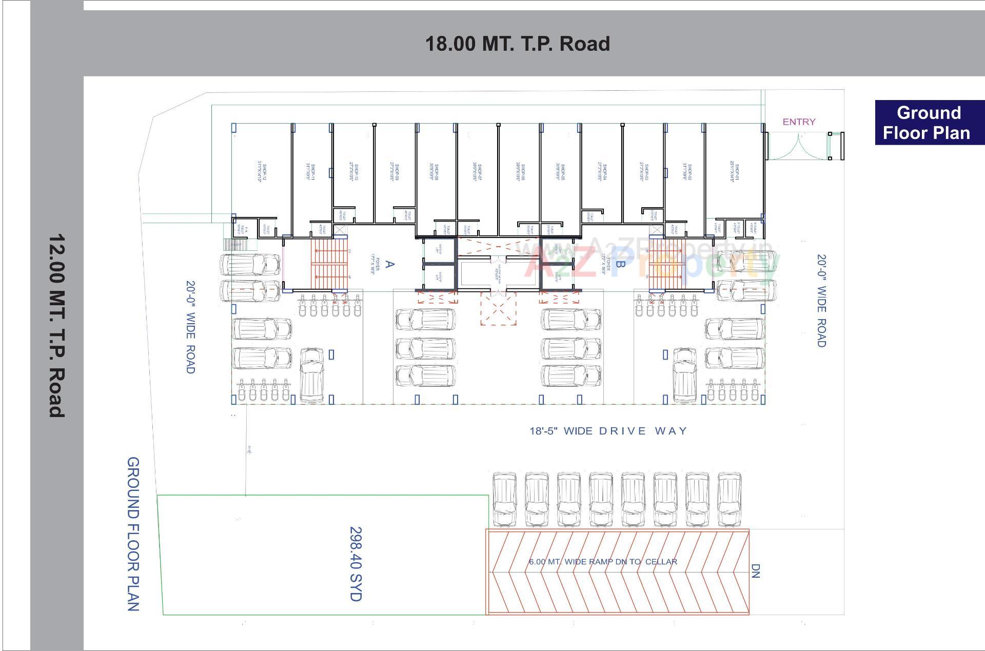 Layout of real estate project Parimal Empire located at Naroda, Ahmedabad, Gujarat