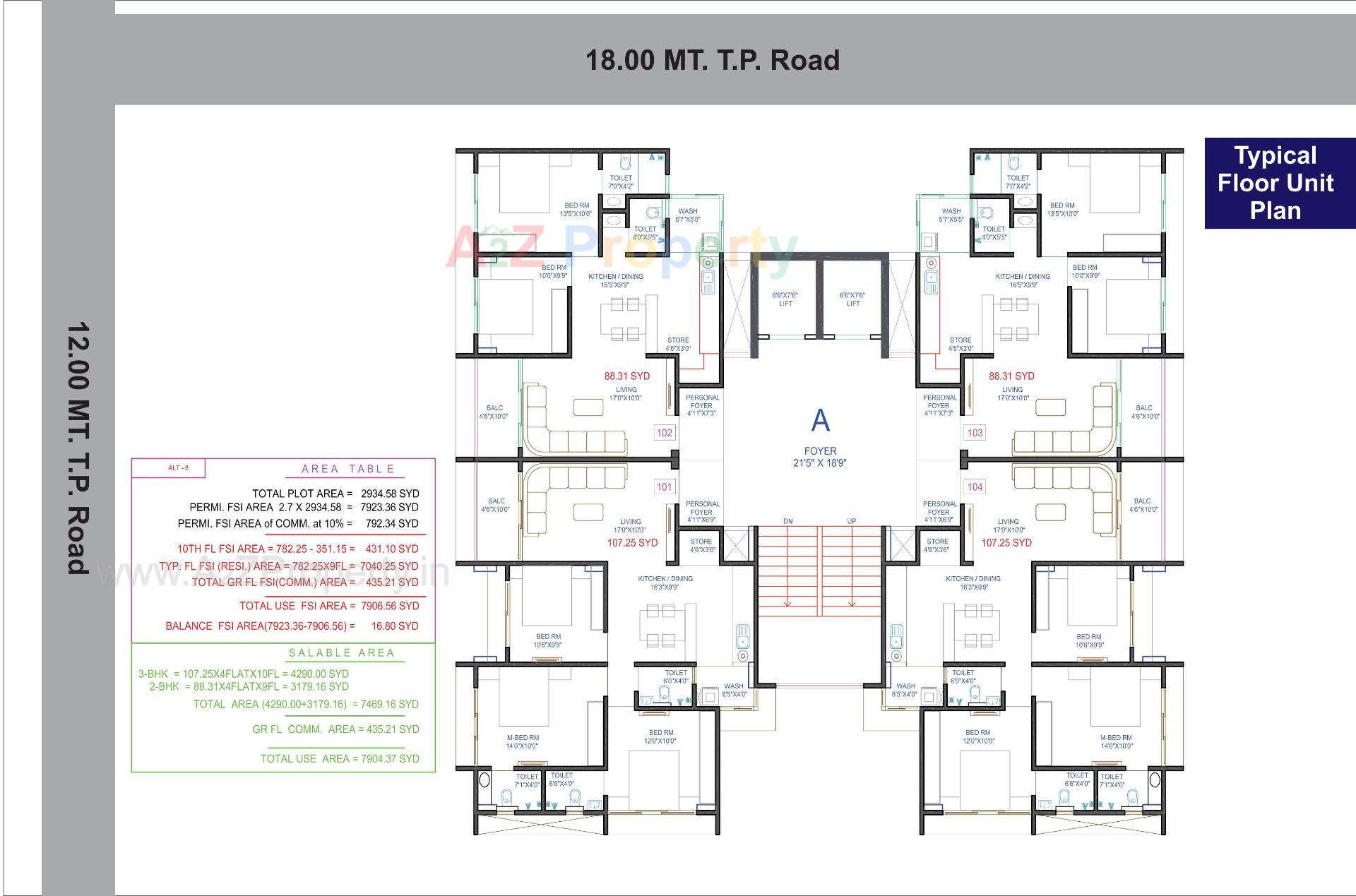 Layout of real estate project Parimal Empire located at Naroda, Ahmedabad, Gujarat