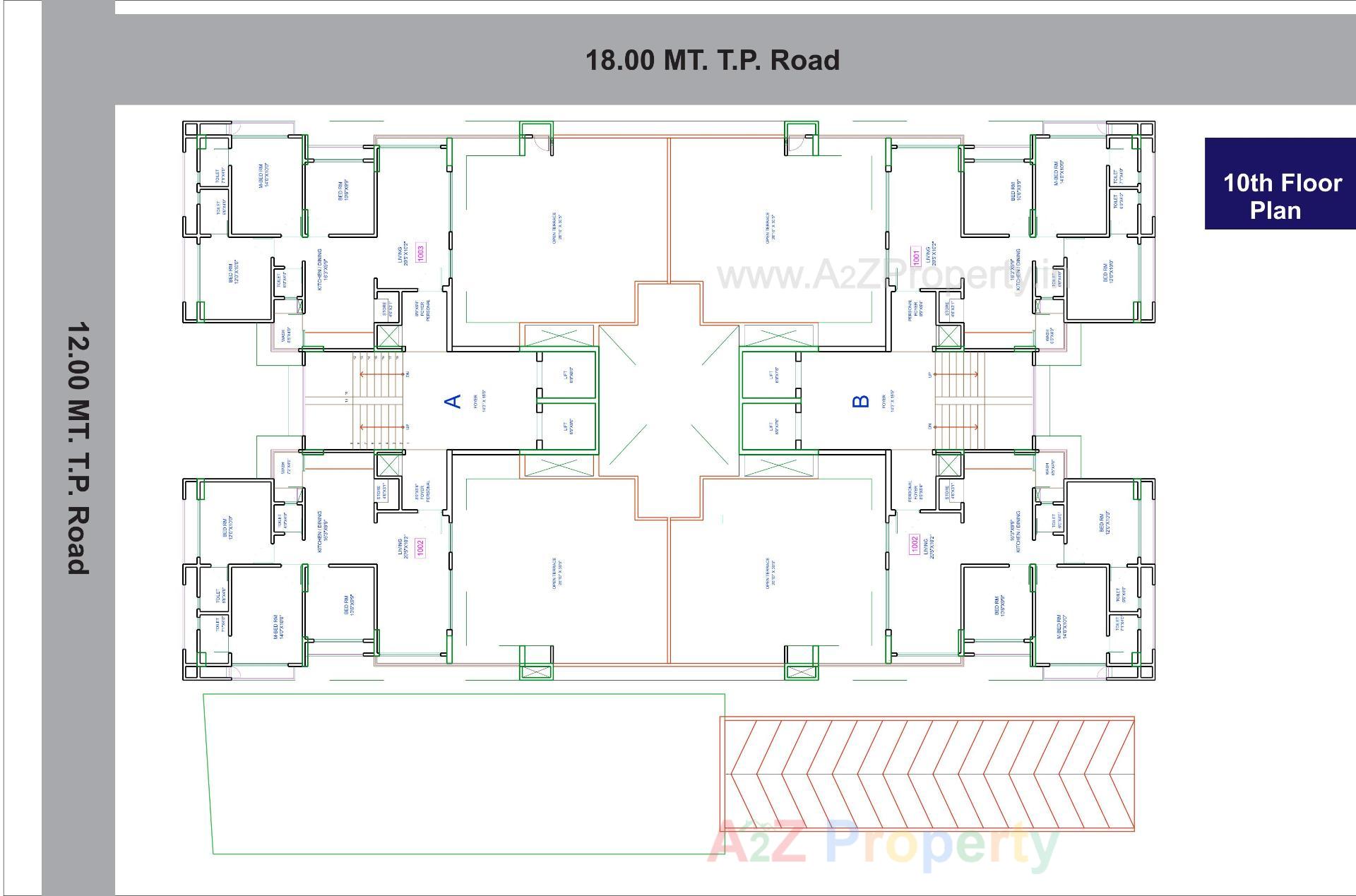 Layout of real estate project Parimal Empire located at Naroda, Ahmedabad, Gujarat