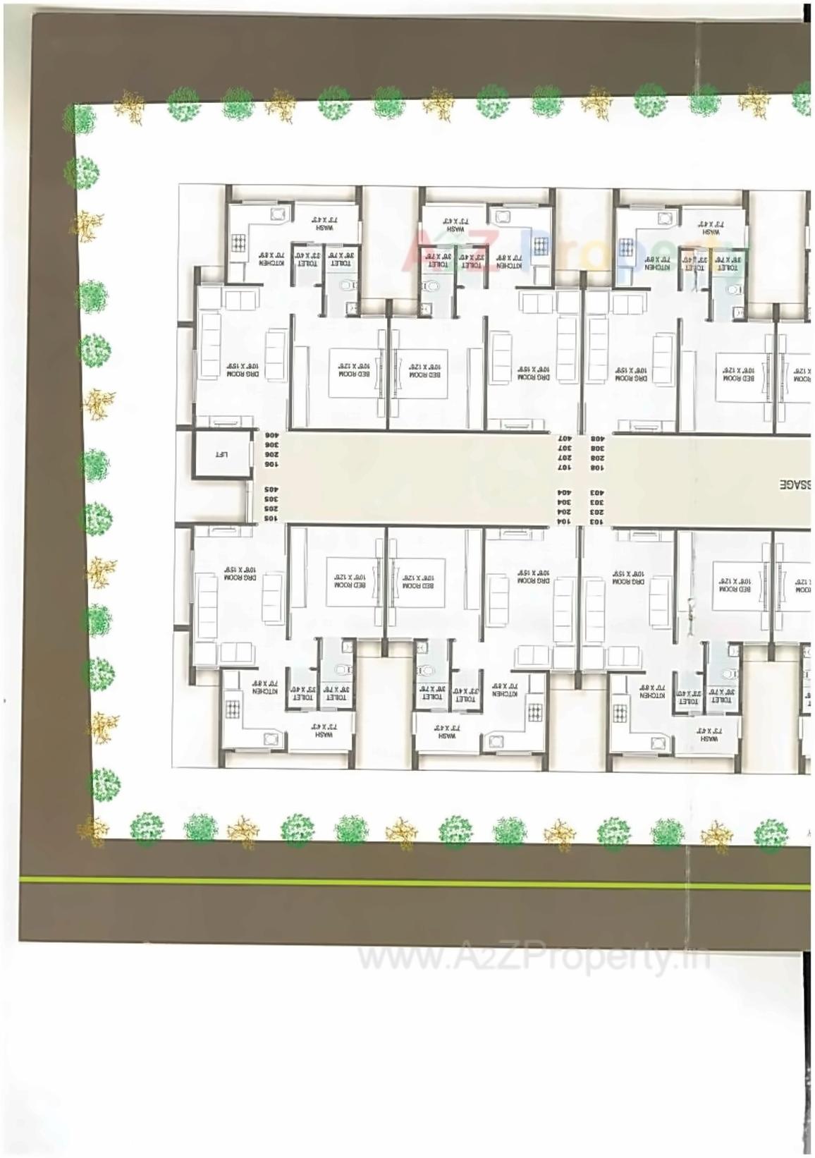 Layout of real estate project Parimal Green located at City, Ahmedabad, Gujarat