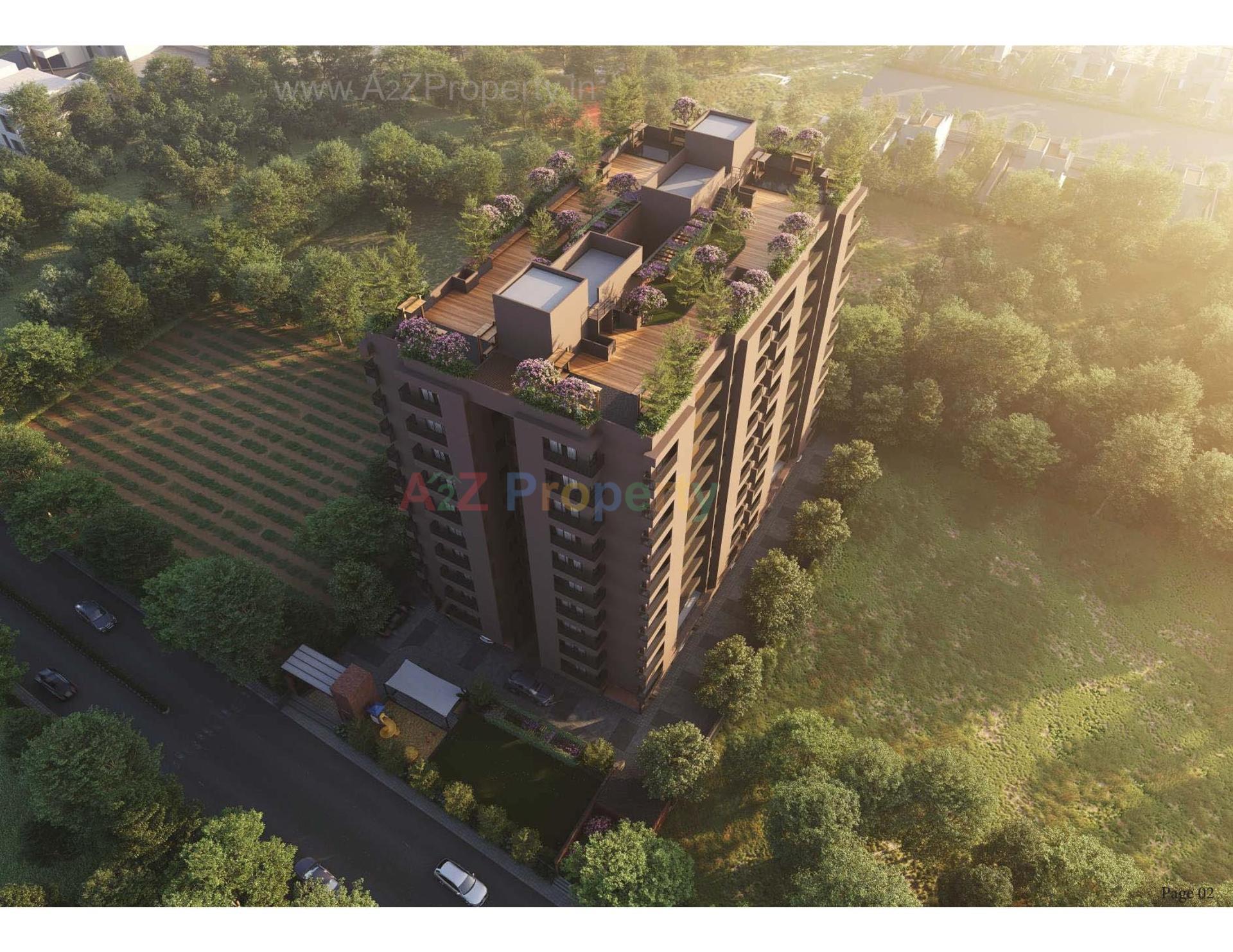 3D Elevation of real estate project Parisar 80 located at Bopal, Ahmedabad, Gujarat