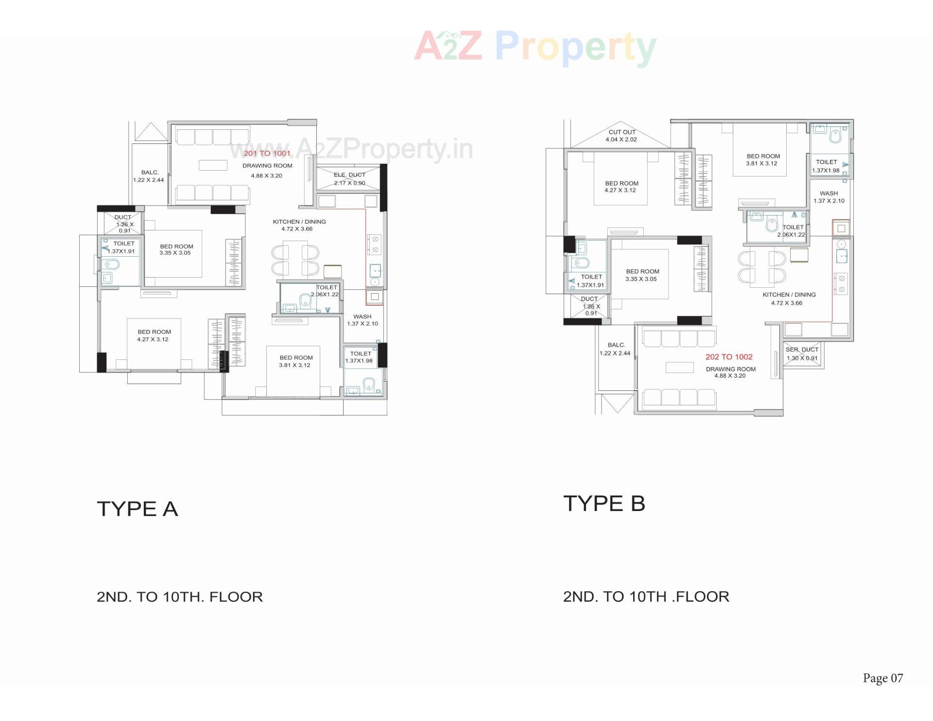 Layout of real estate project Parisar 80 located at Bopal, Ahmedabad, Gujarat