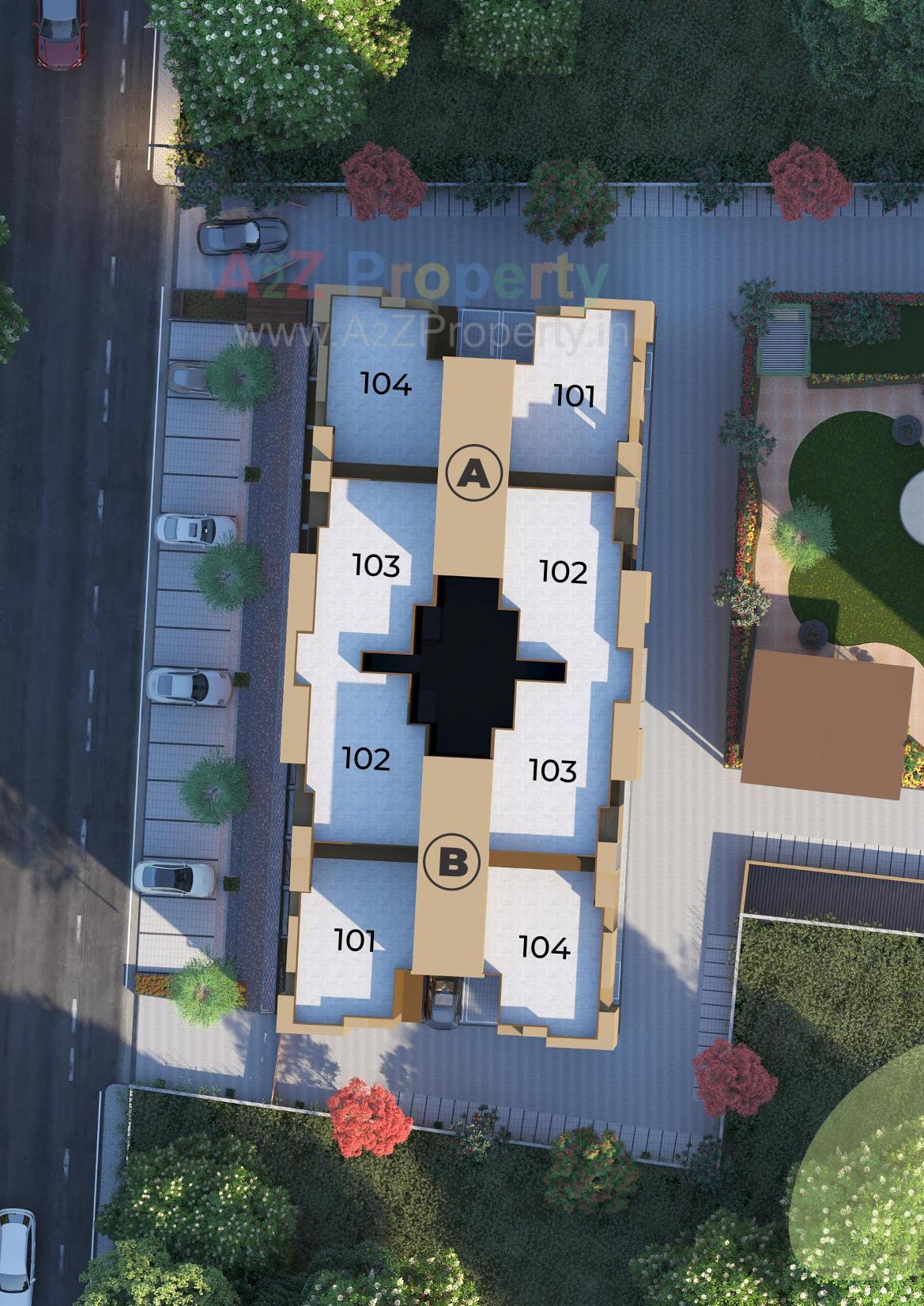 3D Elevation of real estate project Parkview Kadamb located at Ahmedabad, Ahmedabad, Gujarat