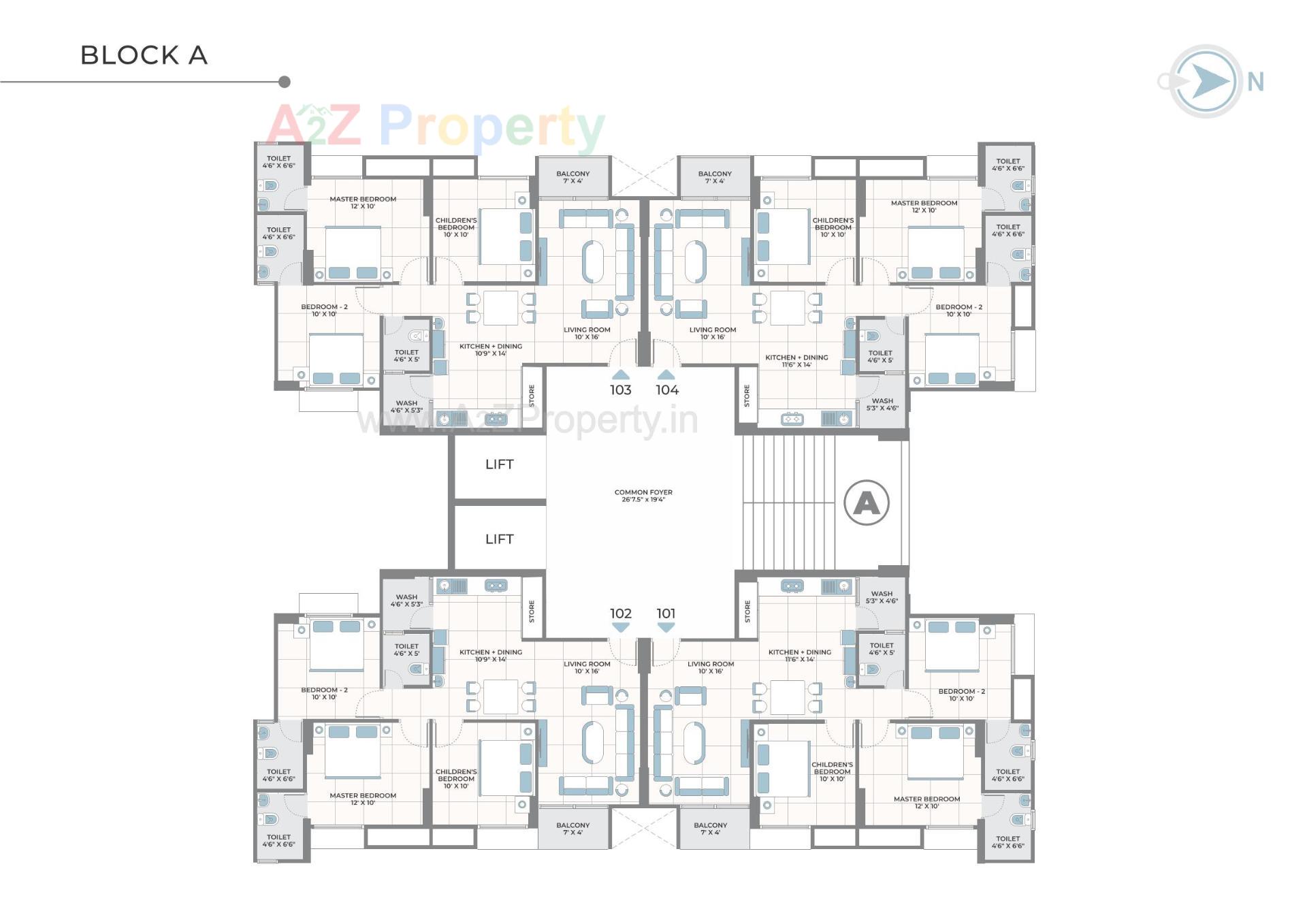 Layout of real estate project Parkview Kadamb located at Ahmedabad, Ahmedabad, Gujarat