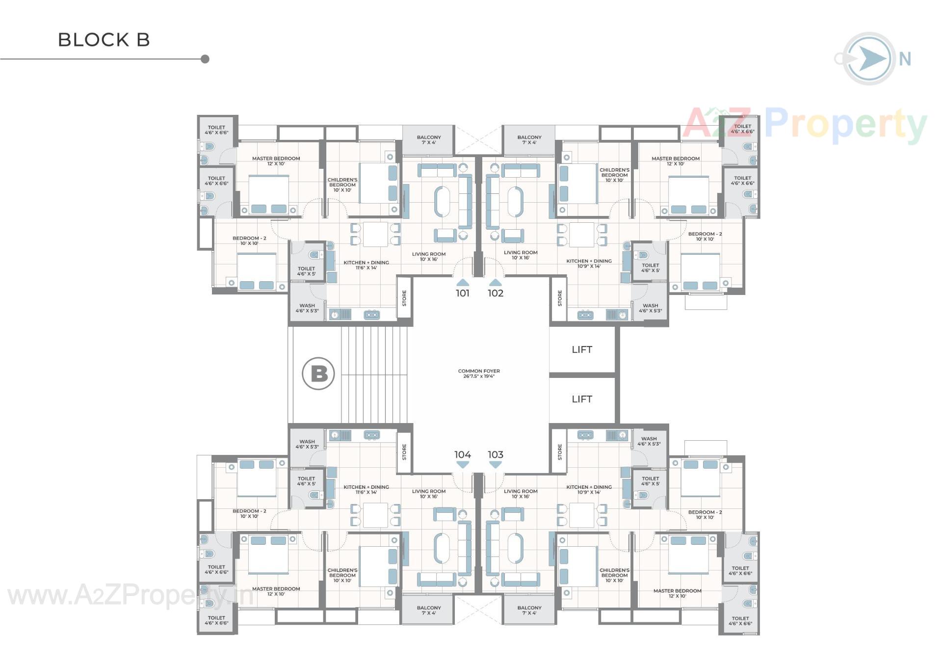 Layout of real estate project Parkview Kadamb located at Ahmedabad, Ahmedabad, Gujarat