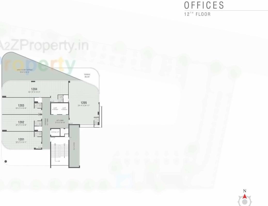 Layout of real estate project Parkview Nexus located at Ghatlodiya, Ahmedabad, Gujarat