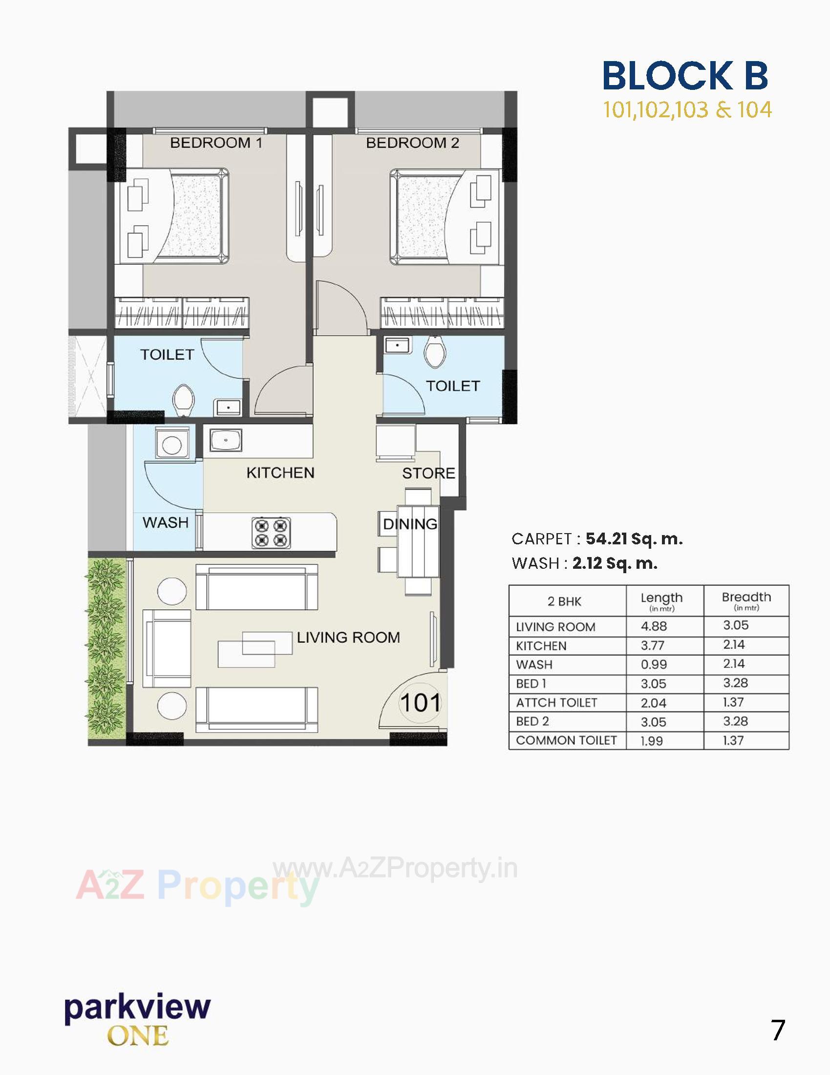 Layout of real estate project Parkview One located at Vadaj, Ahmedabad, Gujarat