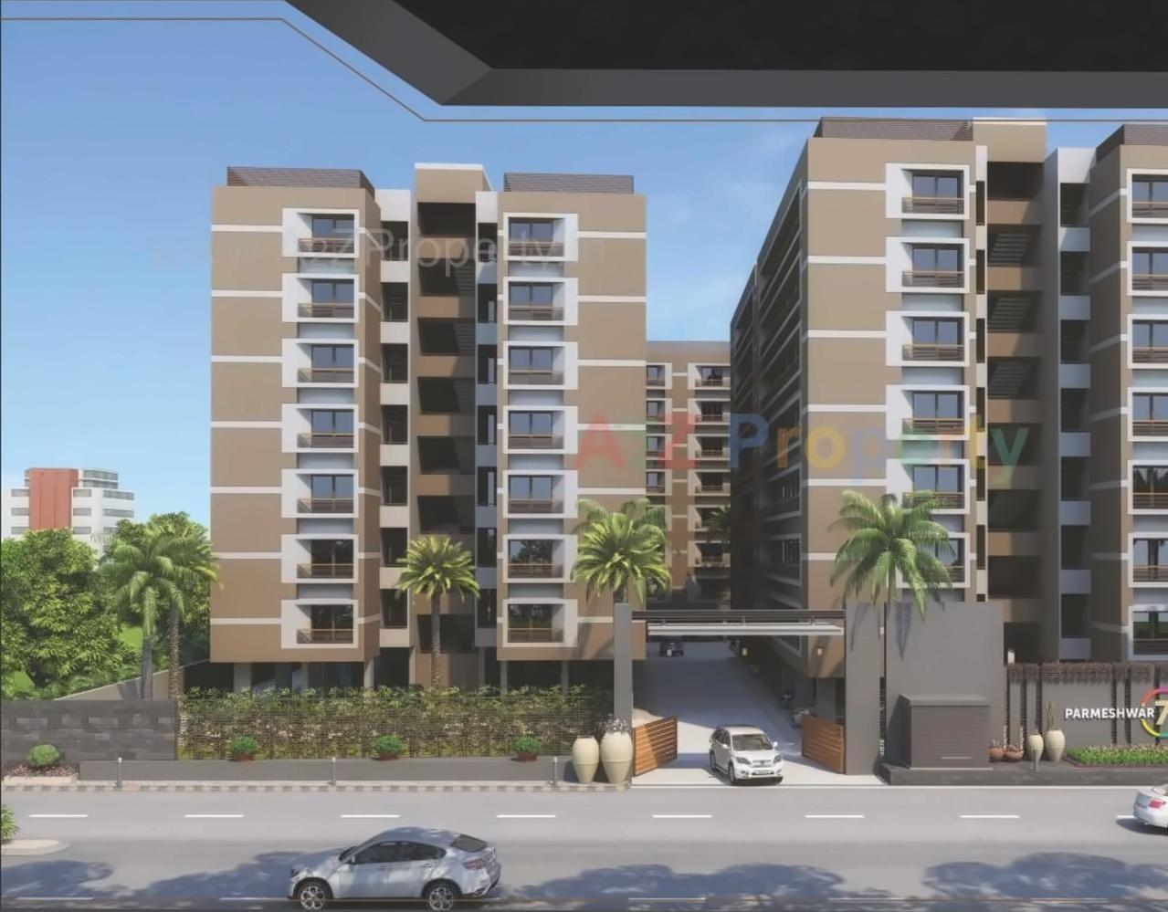 3D Elevation of real estate project Parmeshwar located at Jagatpur, Ahmedabad, Gujarat