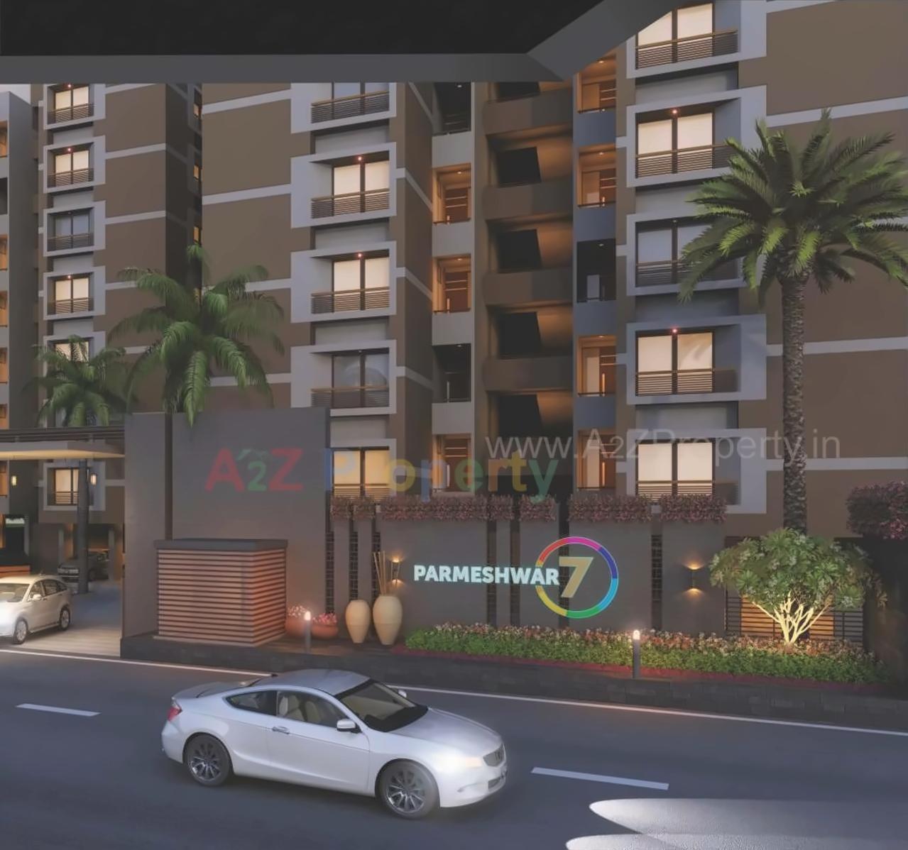 3D Elevation of real estate project Parmeshwar located at Jagatpur, Ahmedabad, Gujarat