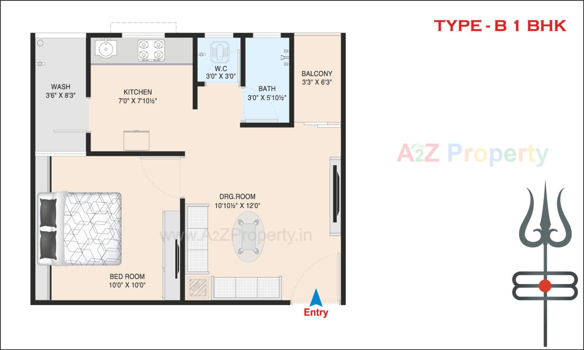 Layout of real estate project Parmeshwar Heights located at Singarva, Ahmedabad, Gujarat