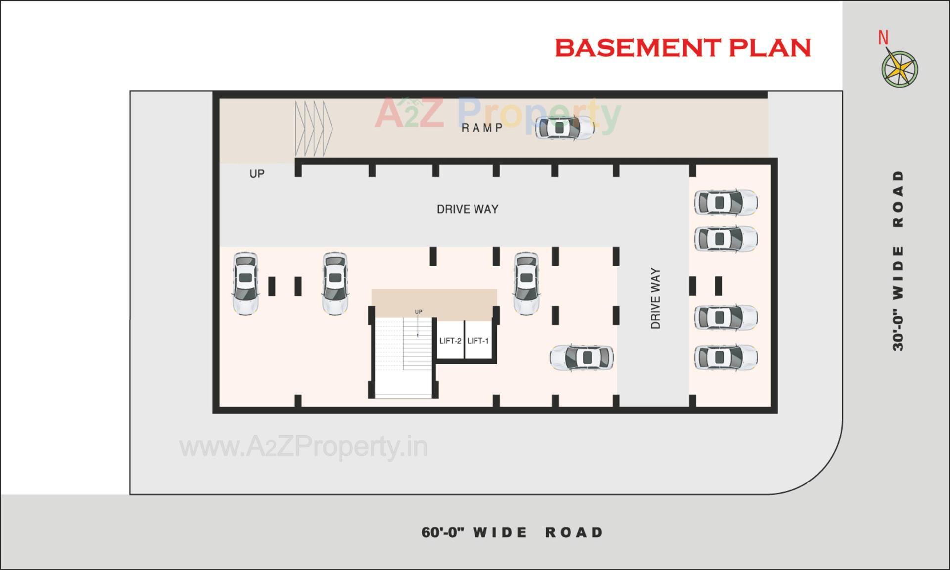 Layout of real estate project Parmeshwar Heights located at Singarva, Ahmedabad, Gujarat