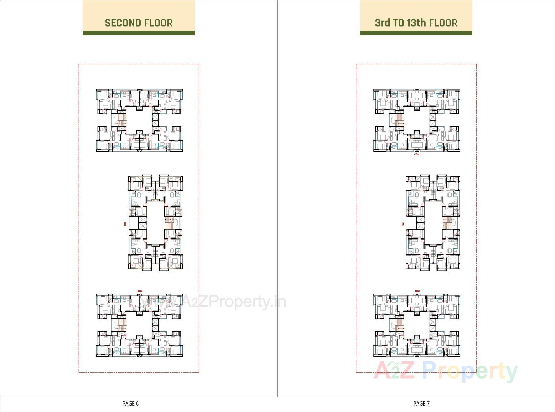 Layout of real estate project Parmeshwar Nilayam located at Tragad, Ahmedabad, Gujarat