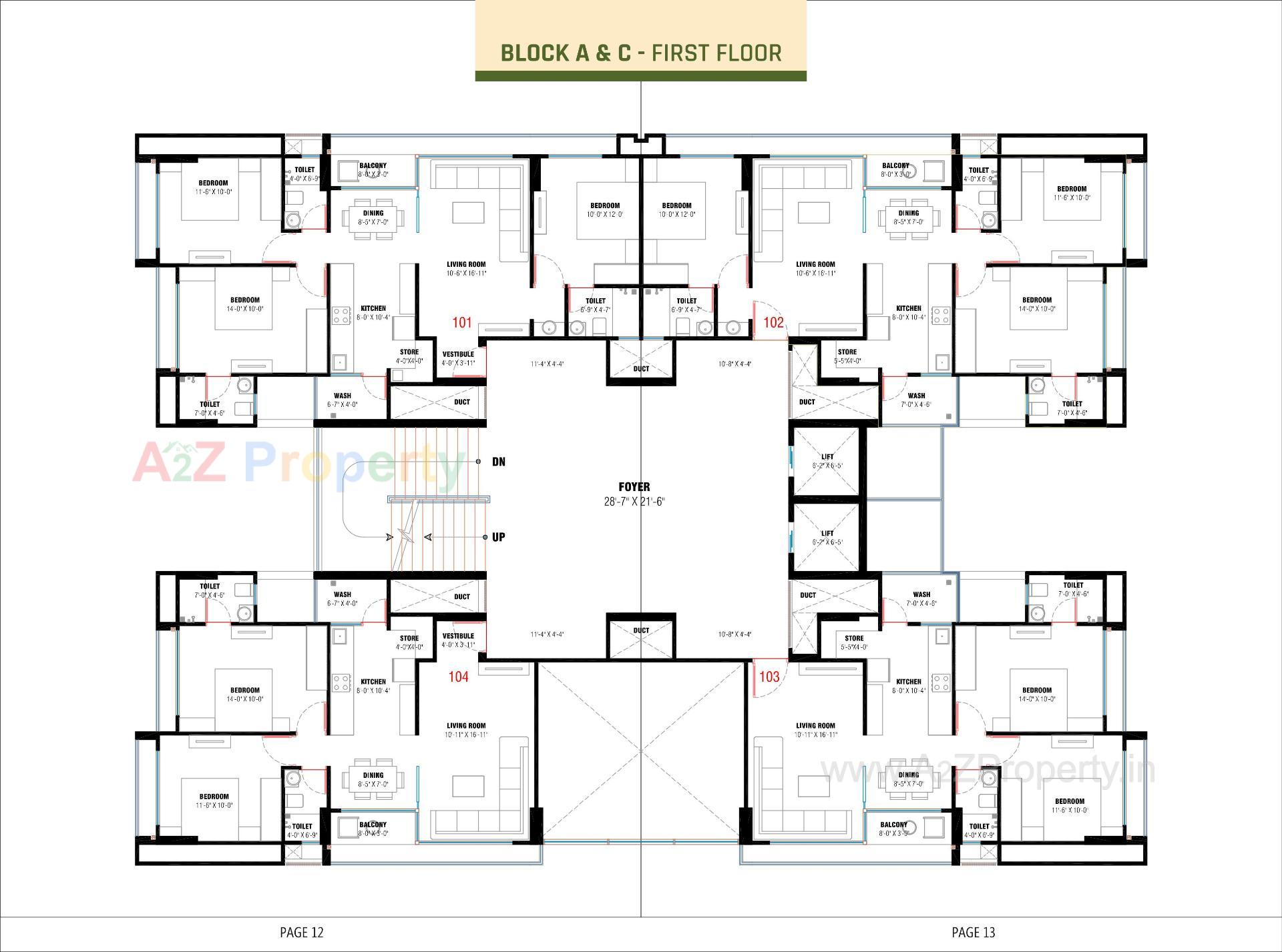 Layout of real estate project Parmeshwar Nilayam located at Tragad, Ahmedabad, Gujarat