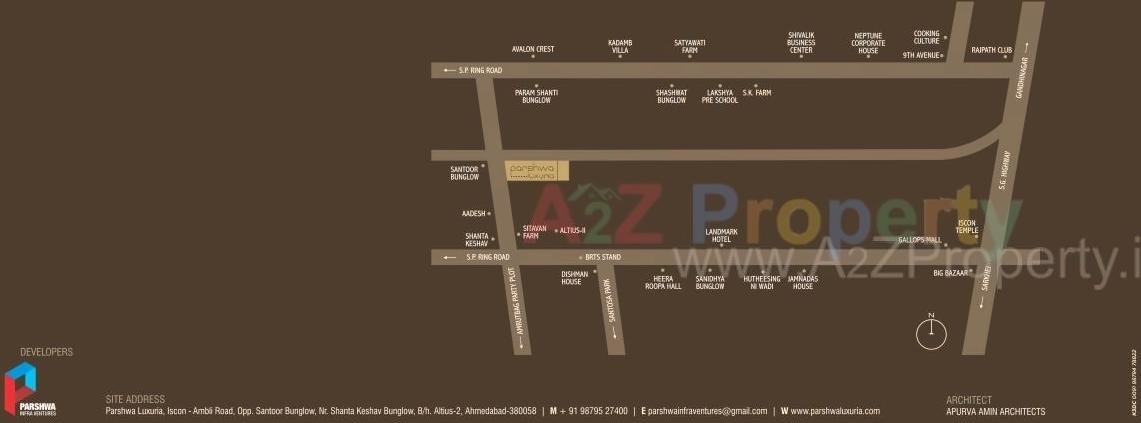  of real estate project Parshwa Luxuria located at Bodakdev, Ahmedabad, Gujarat