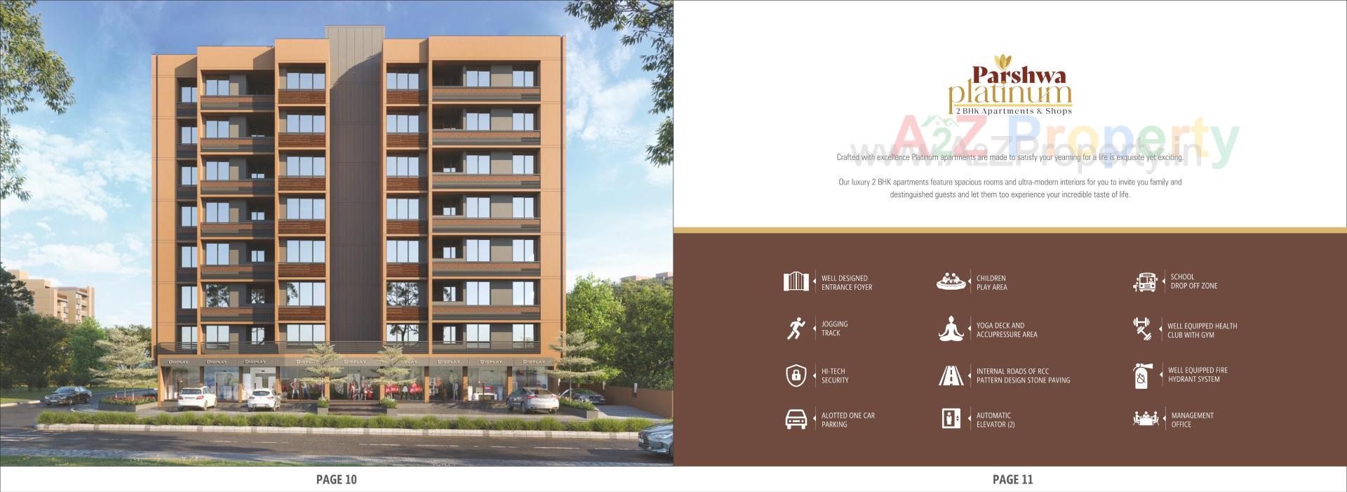  of real estate project Parshwa Platinum located at Ghuma, Ahmedabad, Gujarat