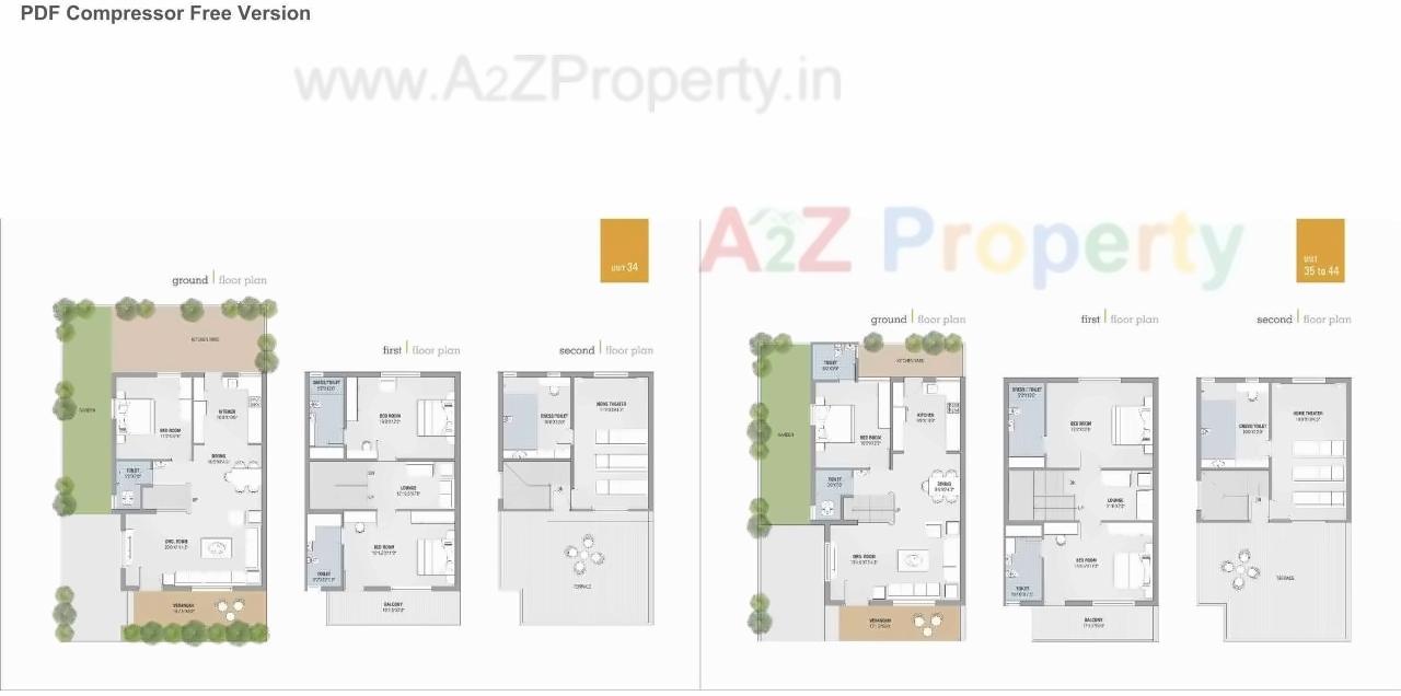 Layout of real estate project Parshwa Residency located at Hanspura, Ahmedabad, Gujarat