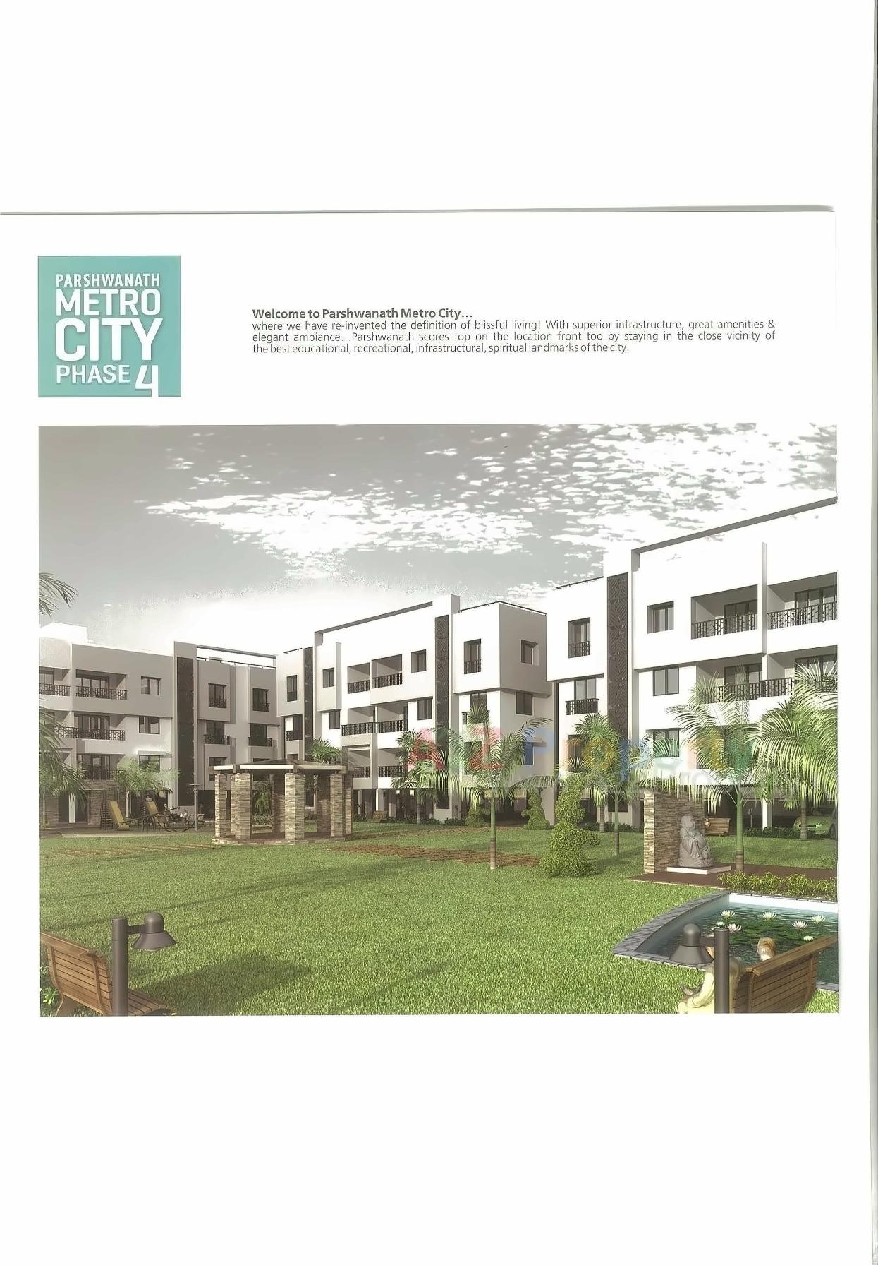 3D Elevation of real estate project Parshwanath Metrocity located at Chandkheda, Ahmedabad, Gujarat