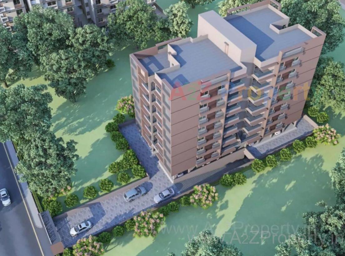 3D Elevation of real estate project Pavitra Celestia located at Khoraj, Ahmedabad, Gujarat