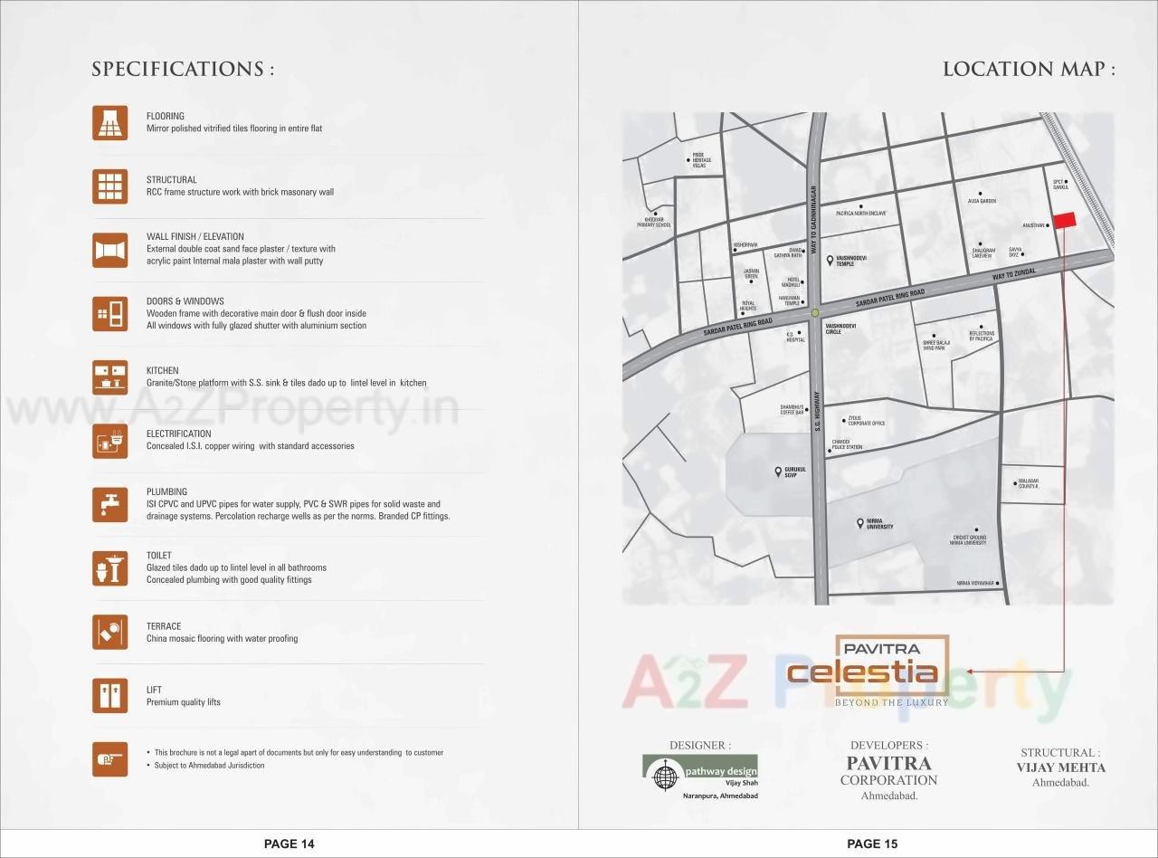  of real estate project Pavitra Celestia located at Khoraj, Ahmedabad, Gujarat