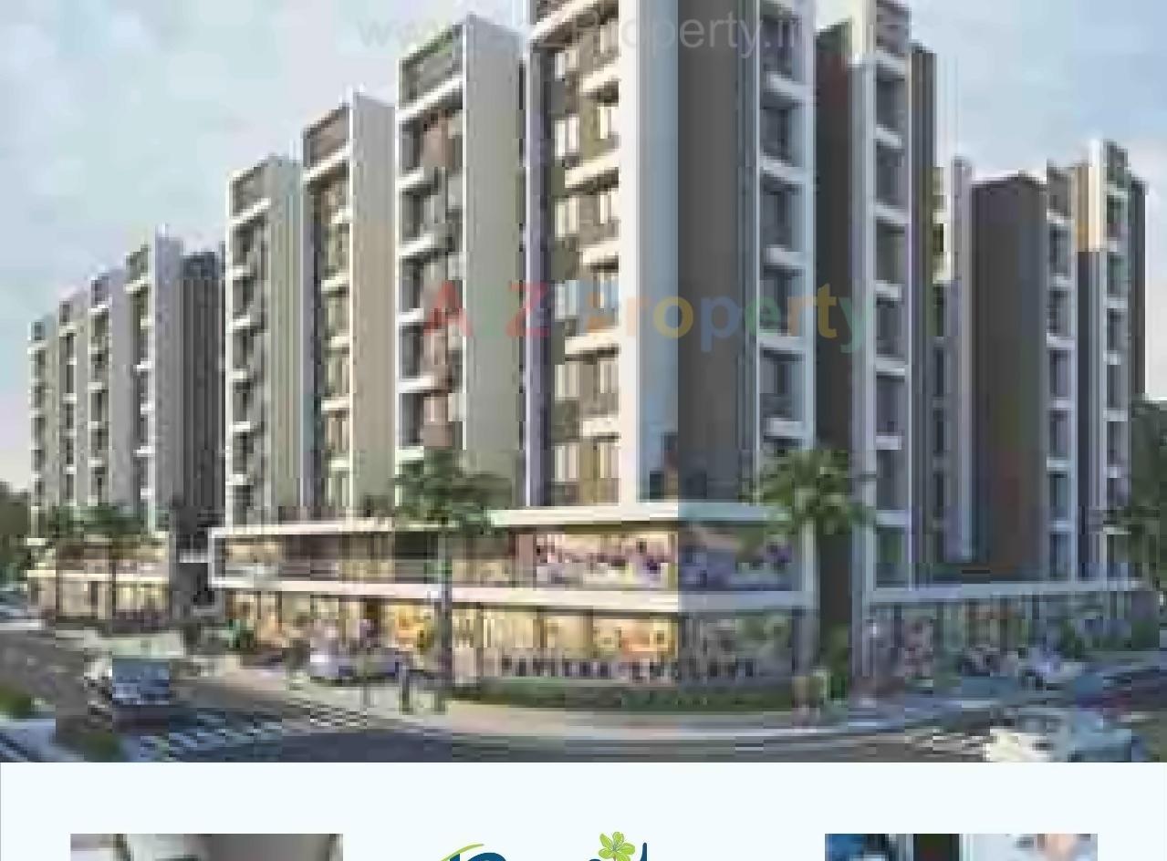 3D Elevation of real estate project Pavitra Enclave located at Tragad, Ahmedabad, Gujarat