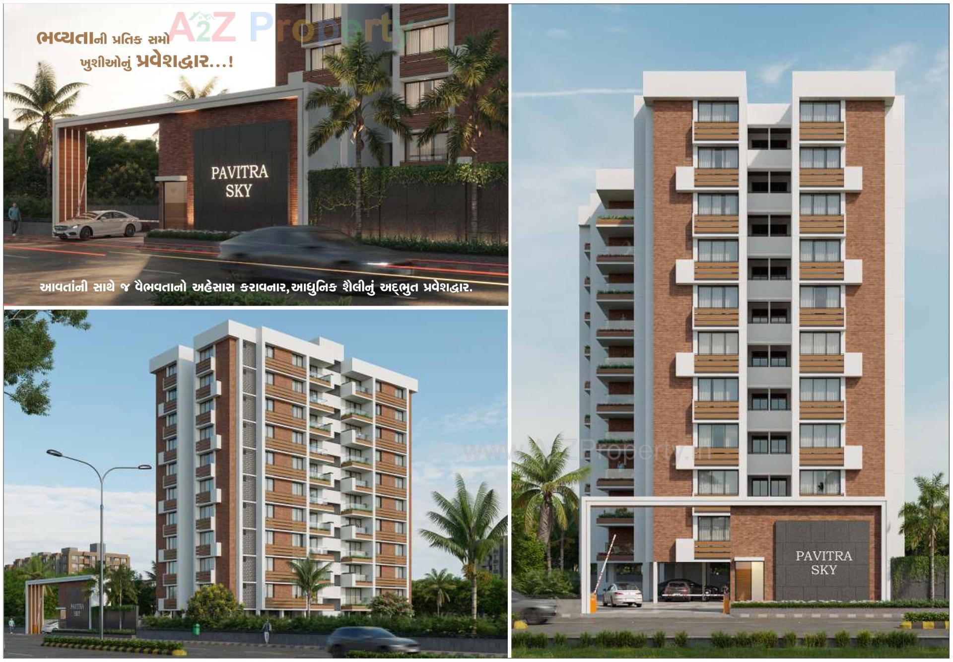3D Elevation of real estate project Pavitra Sky located at Nikol, Ahmedabad, Gujarat