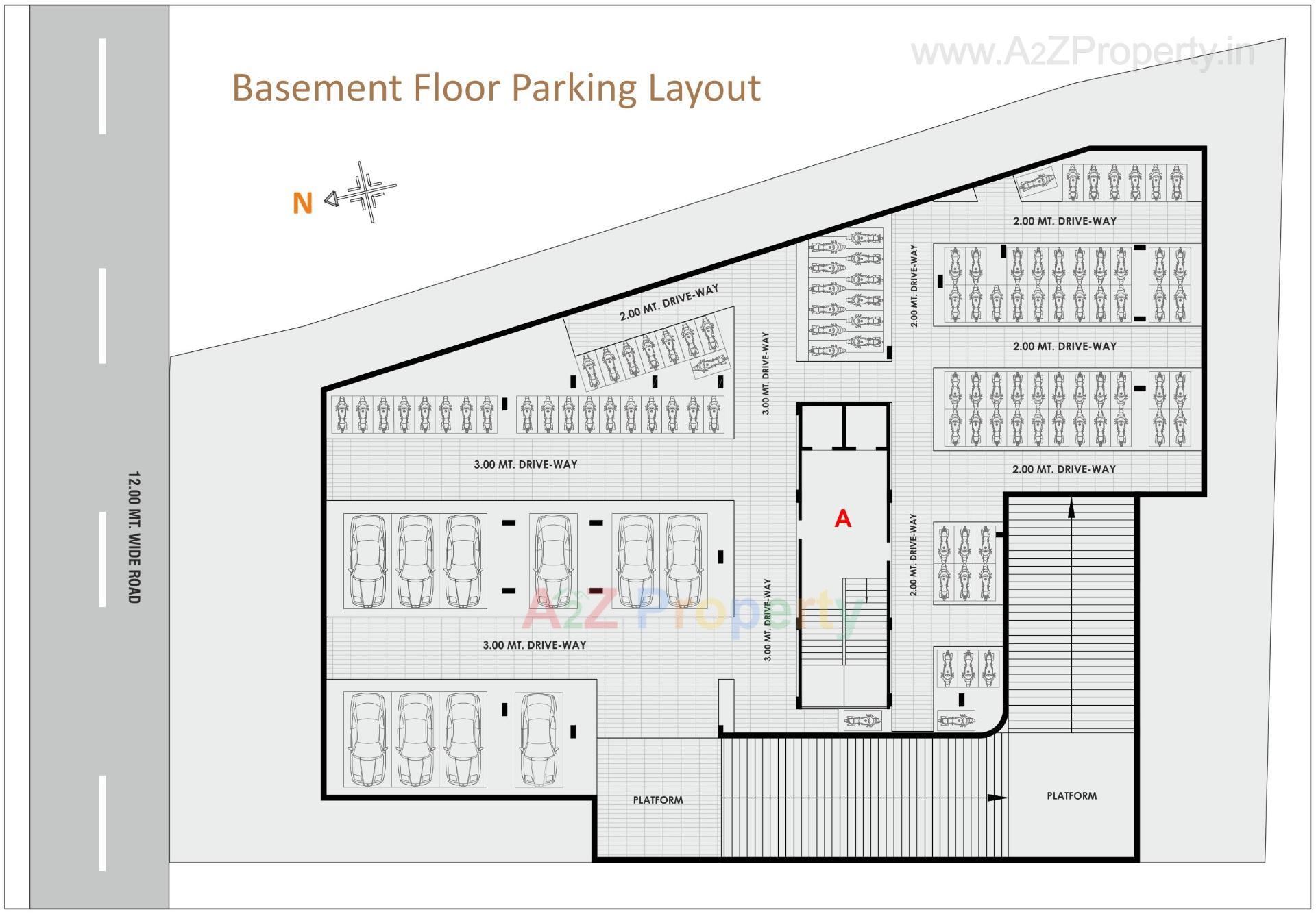 Layout of real estate project Pavitra Sky located at Nikol, Ahmedabad, Gujarat