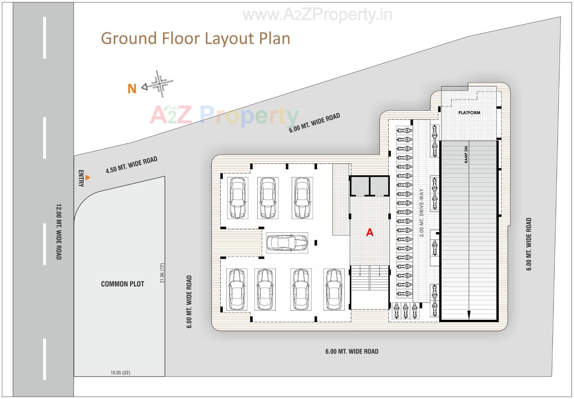 Layout of real estate project Pavitra Sky located at Nikol, Ahmedabad, Gujarat