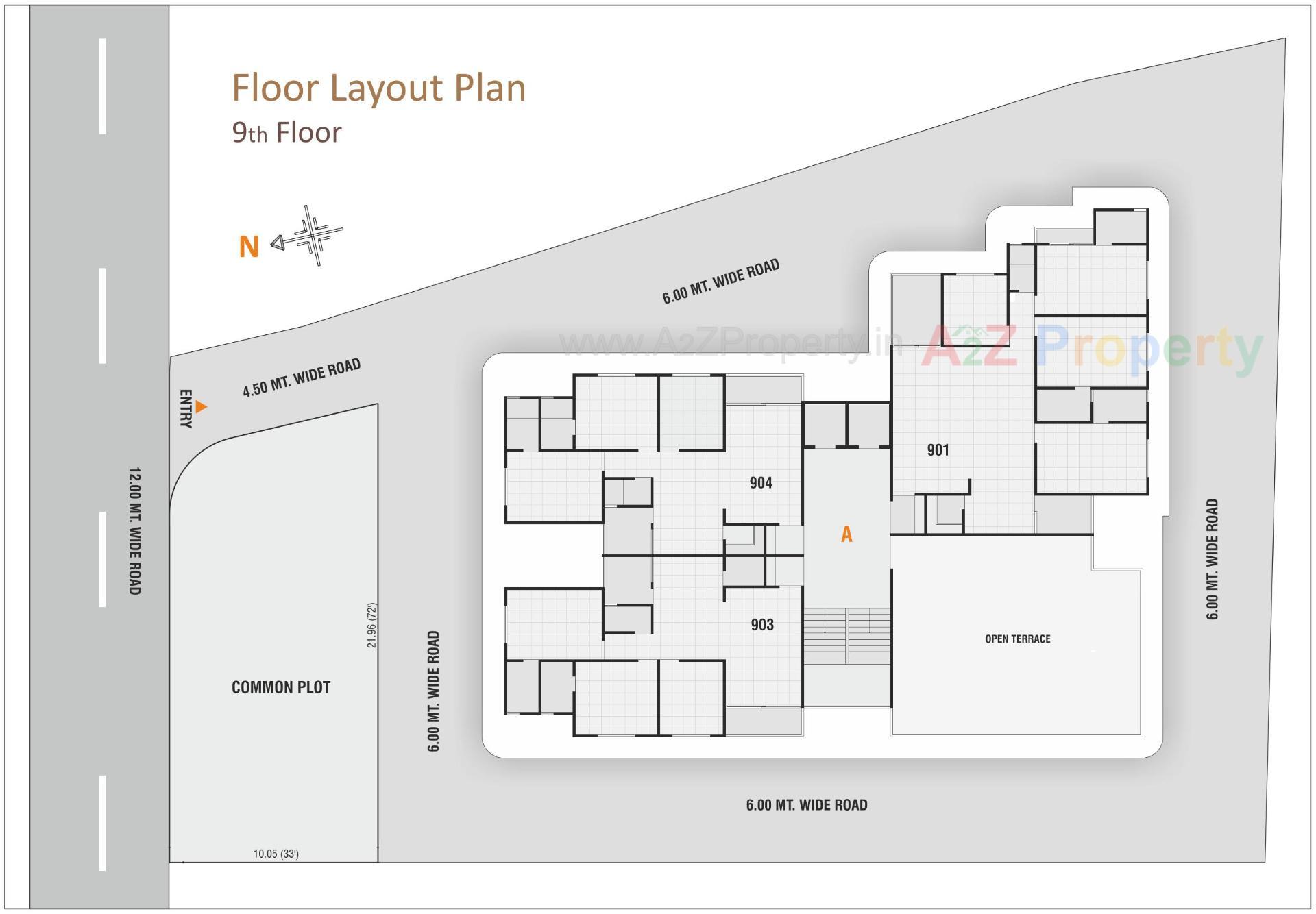 Layout of real estate project Pavitra Sky located at Nikol, Ahmedabad, Gujarat