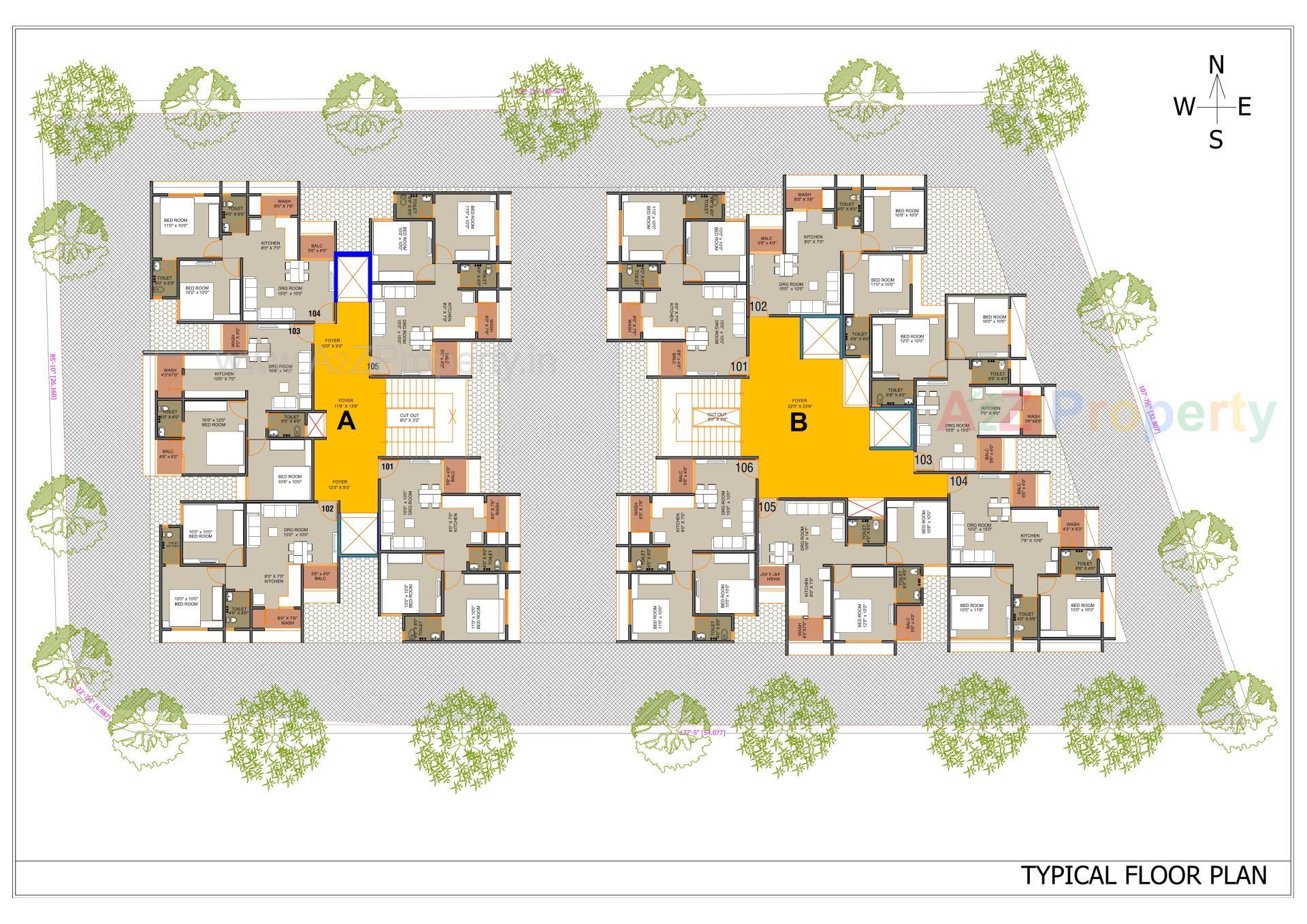 Layout of real estate project Pearl located at Chandlodiya, Ahmedabad, Gujarat