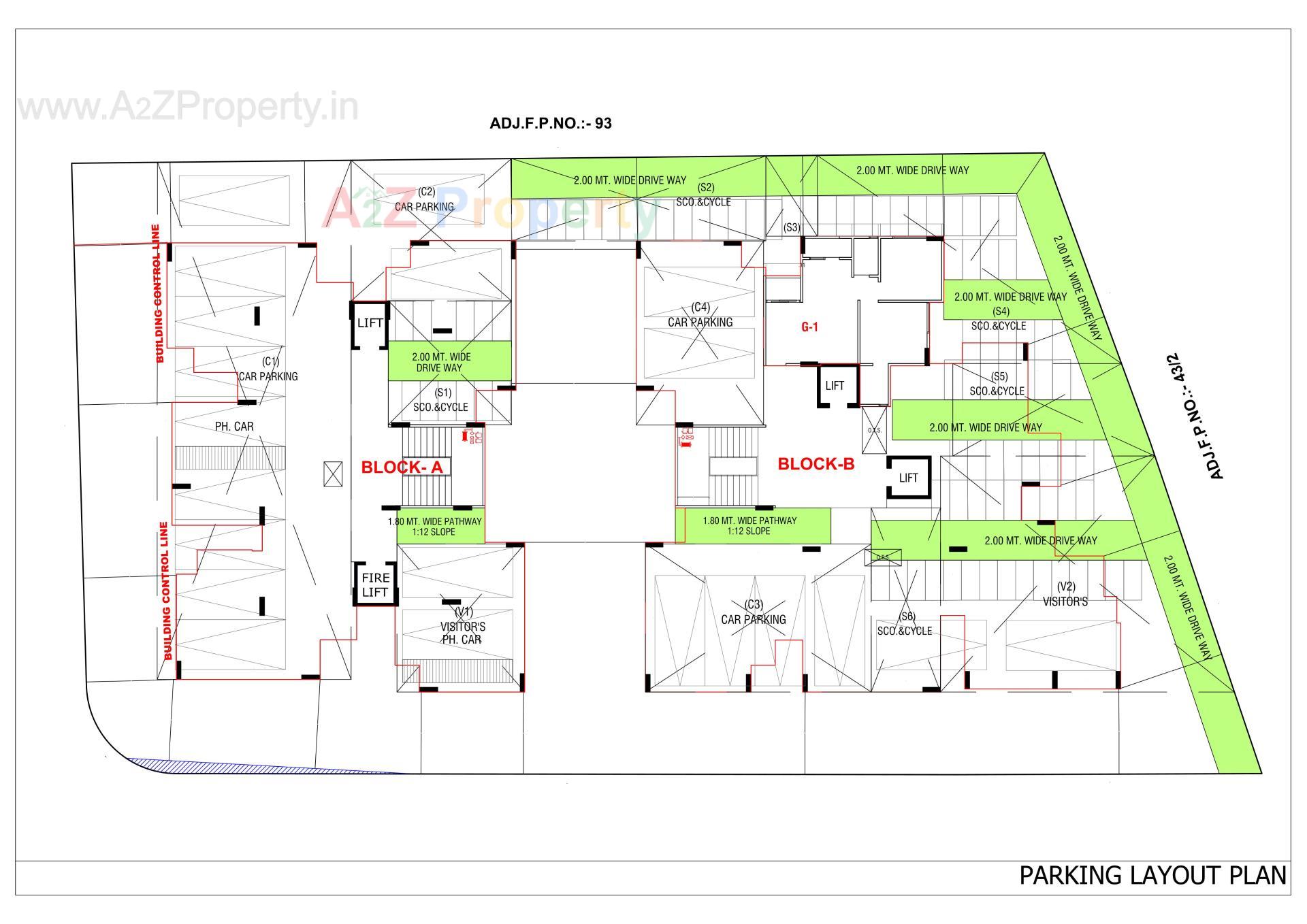 Layout of real estate project Pearl located at Chandlodiya, Ahmedabad, Gujarat