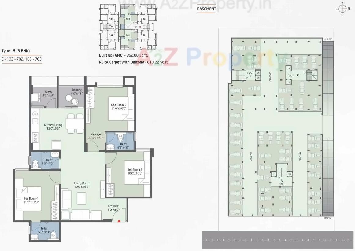 Layout of real estate project Pearl located at Shilaj, Ahmedabad, Gujarat