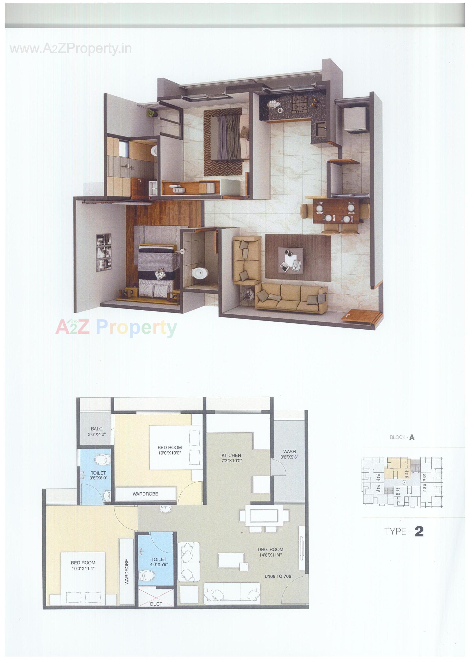 Layout of real estate project Pearl Elegance located at Ahmedabad, Ahmedabad, Gujarat