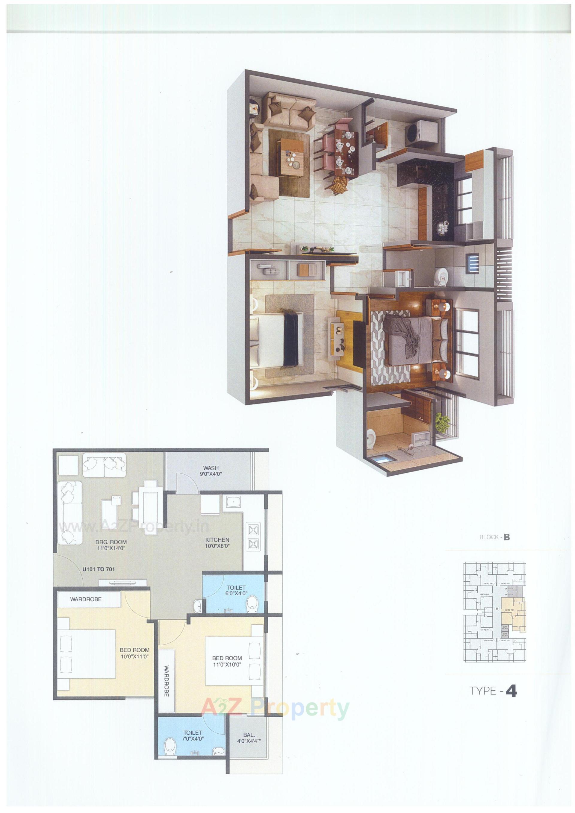 Layout of real estate project Pearl Elegance located at Ahmedabad, Ahmedabad, Gujarat