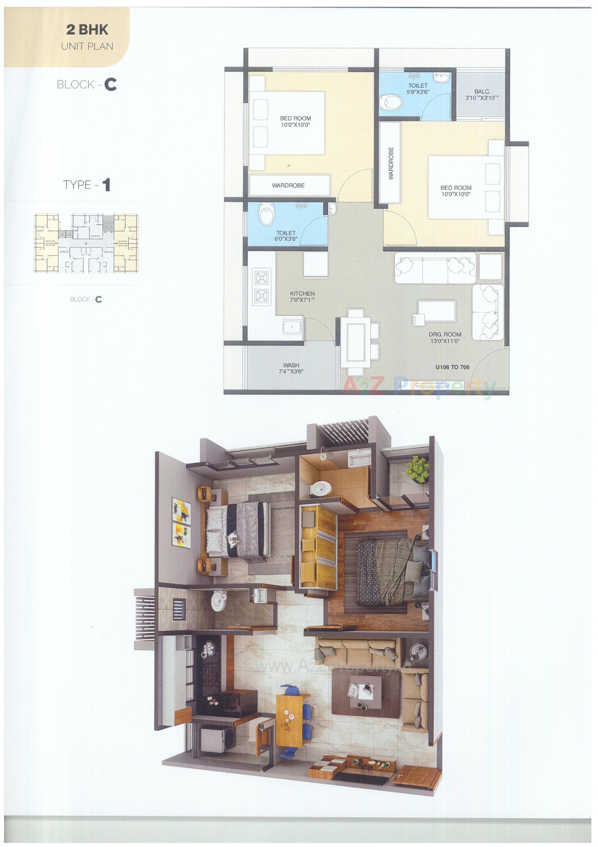 Layout of real estate project Pearl Elegance located at Ahmedabad, Ahmedabad, Gujarat