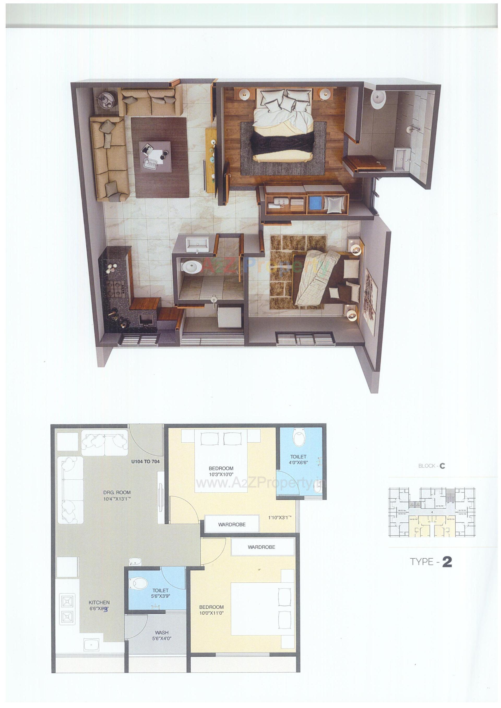 Layout of real estate project Pearl Elegance located at Ahmedabad, Ahmedabad, Gujarat