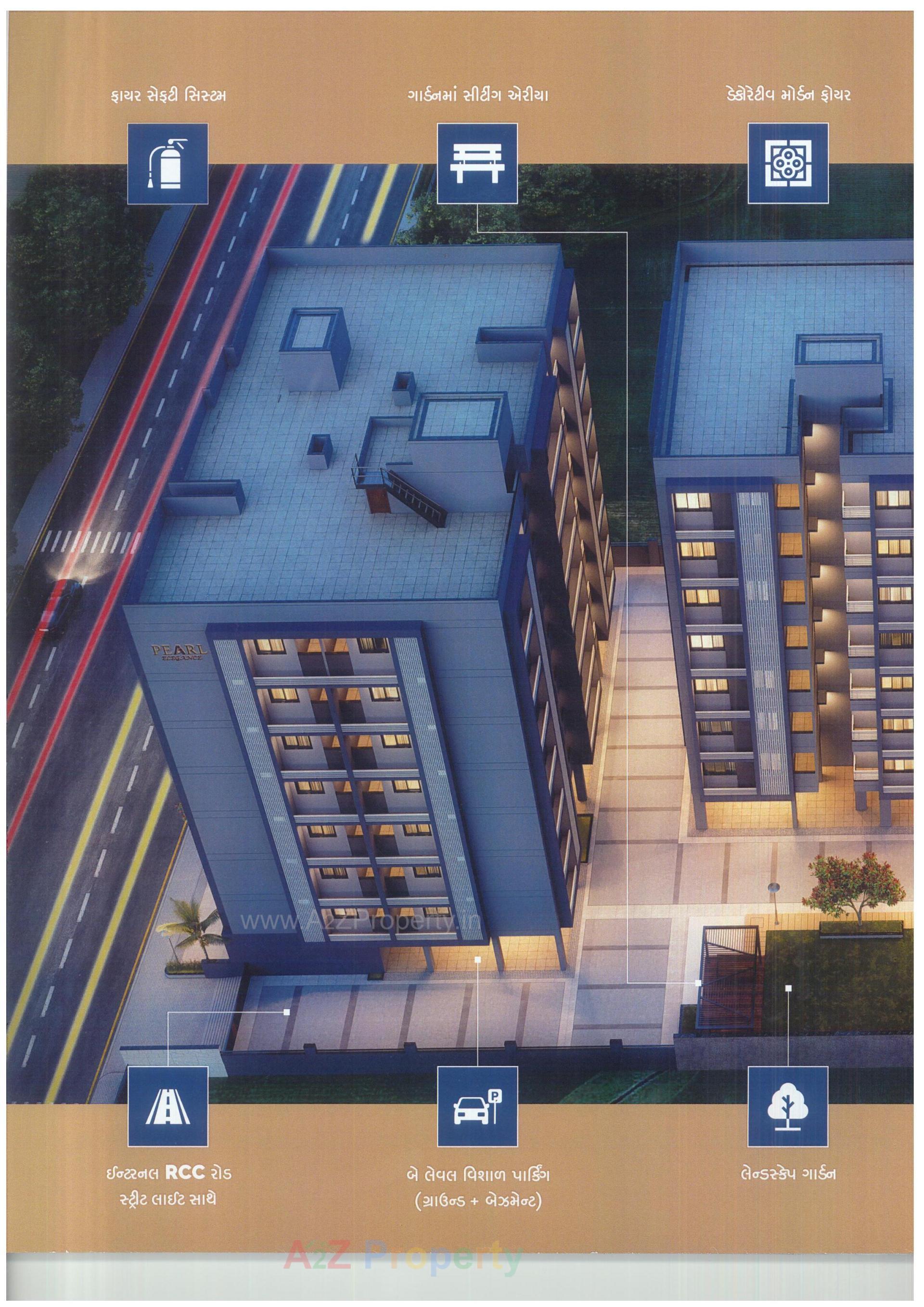 3D Elevation of real estate project Pearl Elegance located at Ahmedabad, Ahmedabad, Gujarat