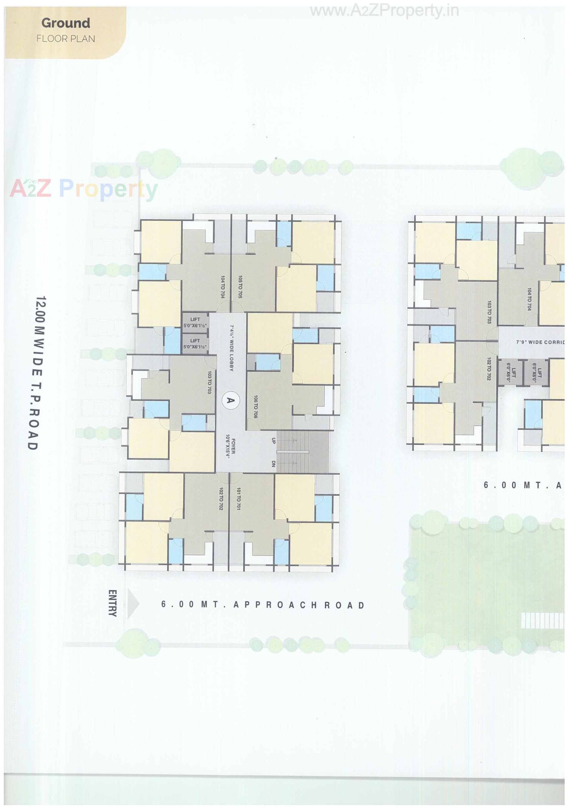 Layout of real estate project Pearl Elegance located at Ahmedabad, Ahmedabad, Gujarat