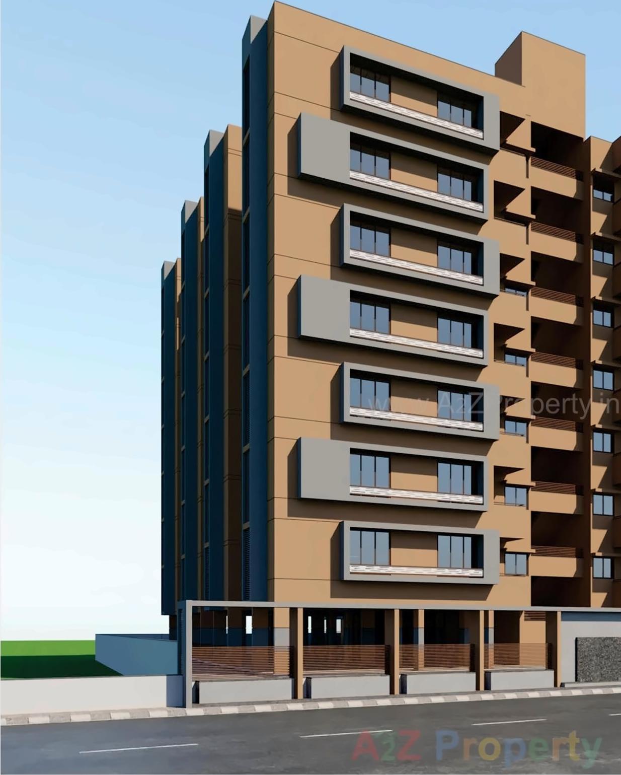 3D Elevation of real estate project Pearl Heights located at Naroda, Ahmedabad, Gujarat