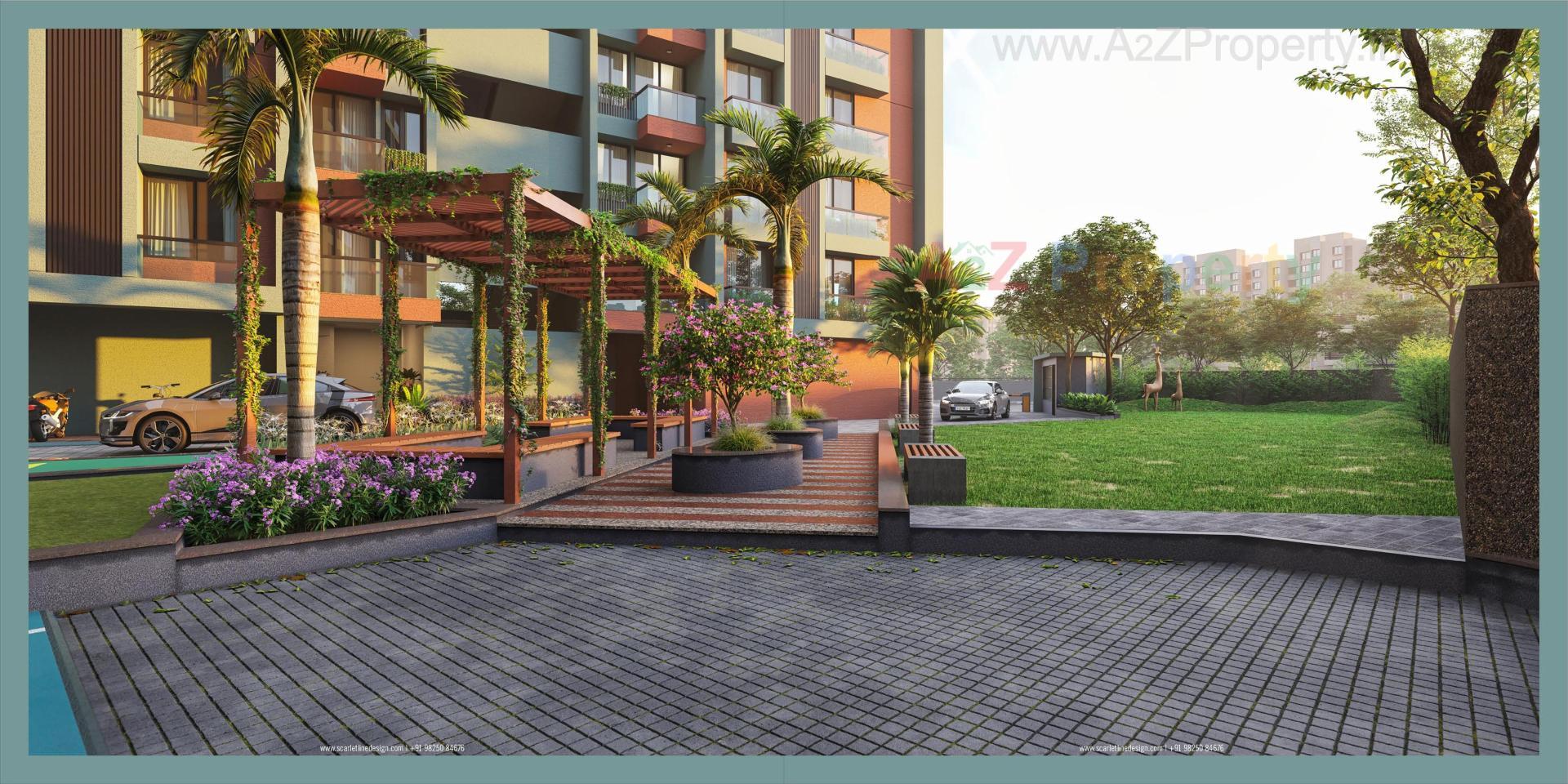 3D Elevation of real estate project Pearl1 located at Shilaj, Ahmedabad, Gujarat