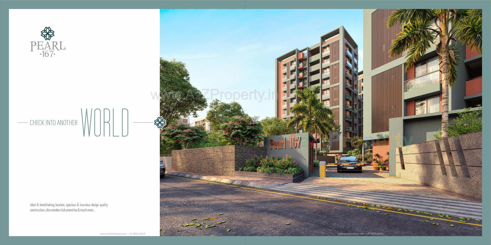 3D Elevation of real estate project Pearl1 located at Shilaj, Ahmedabad, Gujarat