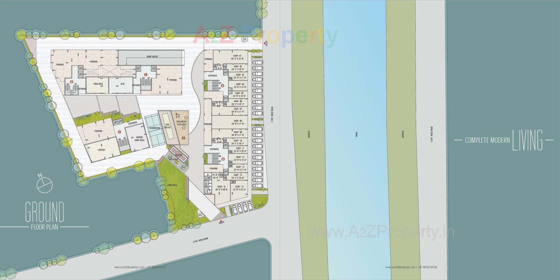 Layout of real estate project Pearl1 located at Shilaj, Ahmedabad, Gujarat