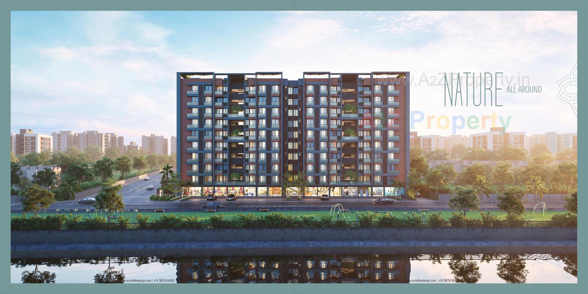 3D Elevation of real estate project Pearl1 located at Shilaj, Ahmedabad, Gujarat