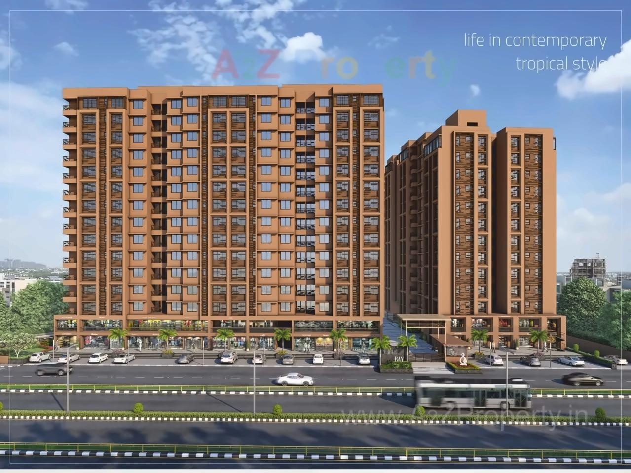 3D Elevation of real estate project Pebble Bay located at City, Ahmedabad, Gujarat