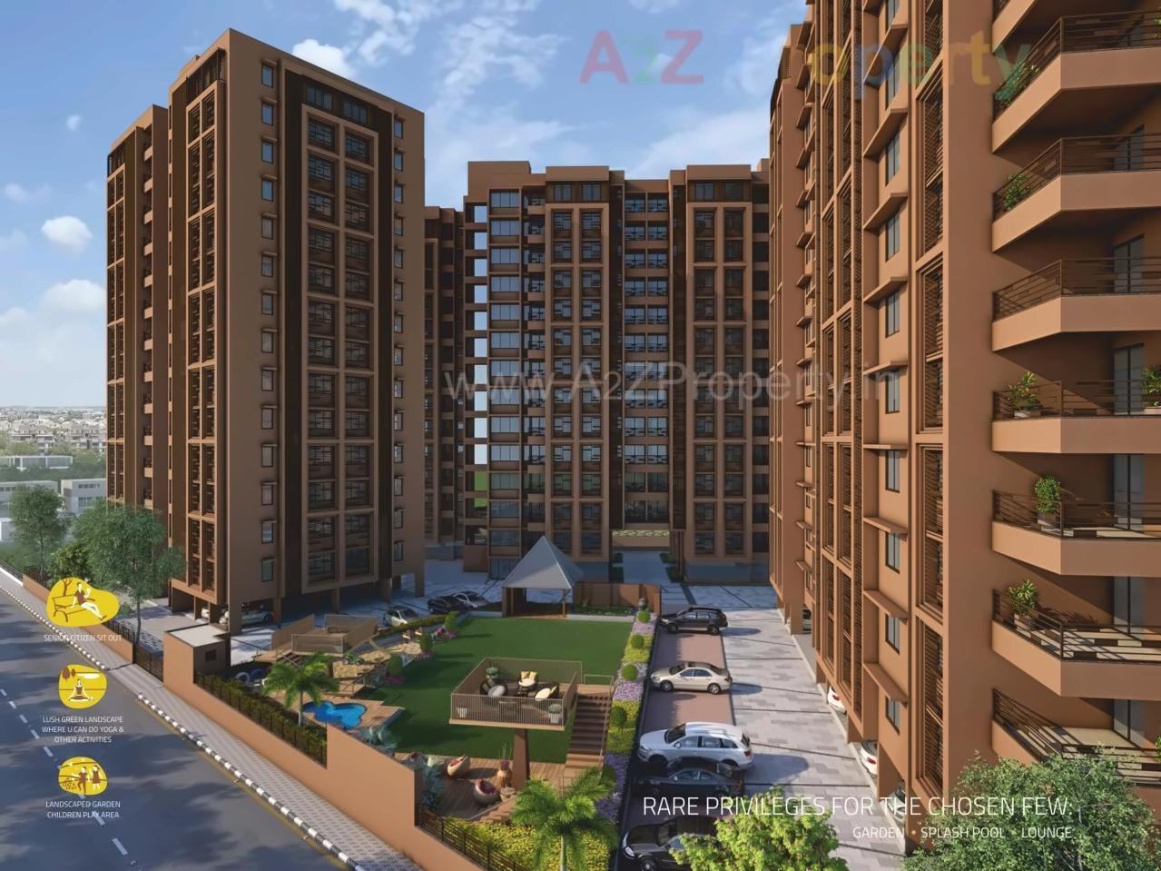 3D Elevation of real estate project Pebble Bay located at City, Ahmedabad, Gujarat