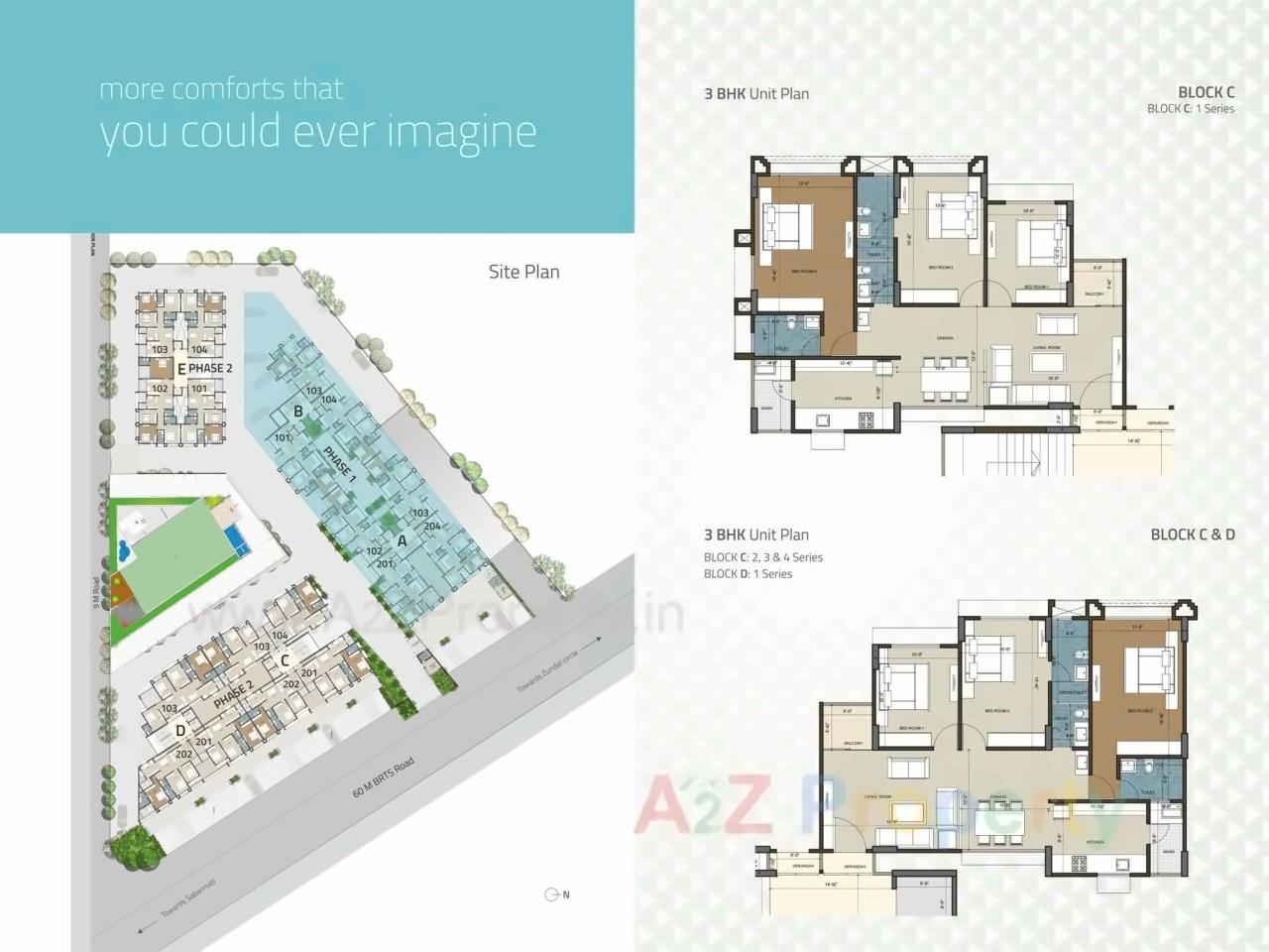 Layout of real estate project Pebble Bay located at City, Ahmedabad, Gujarat